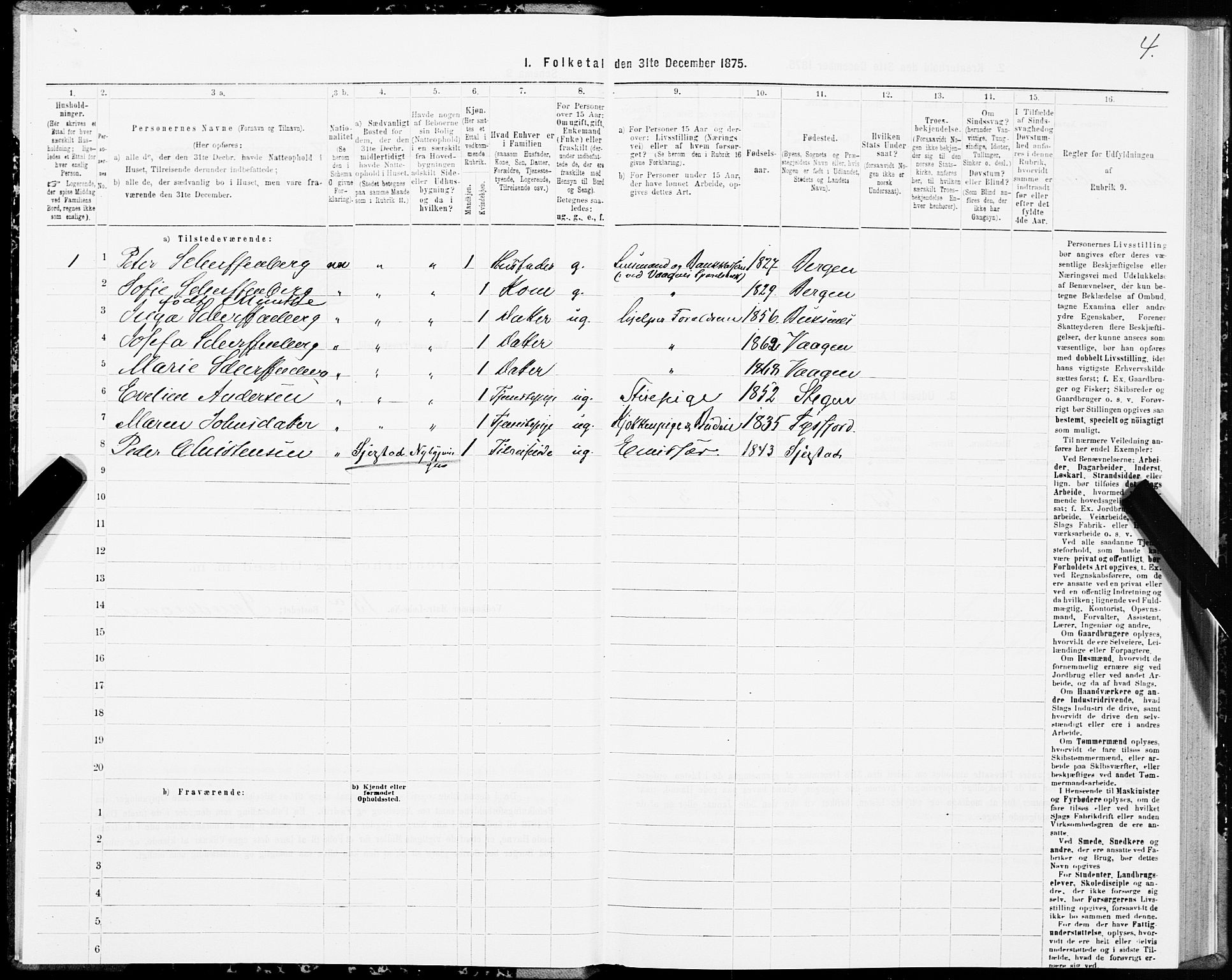 SAT, 1875 census for 1865P Vågan, 1875, p. 2004