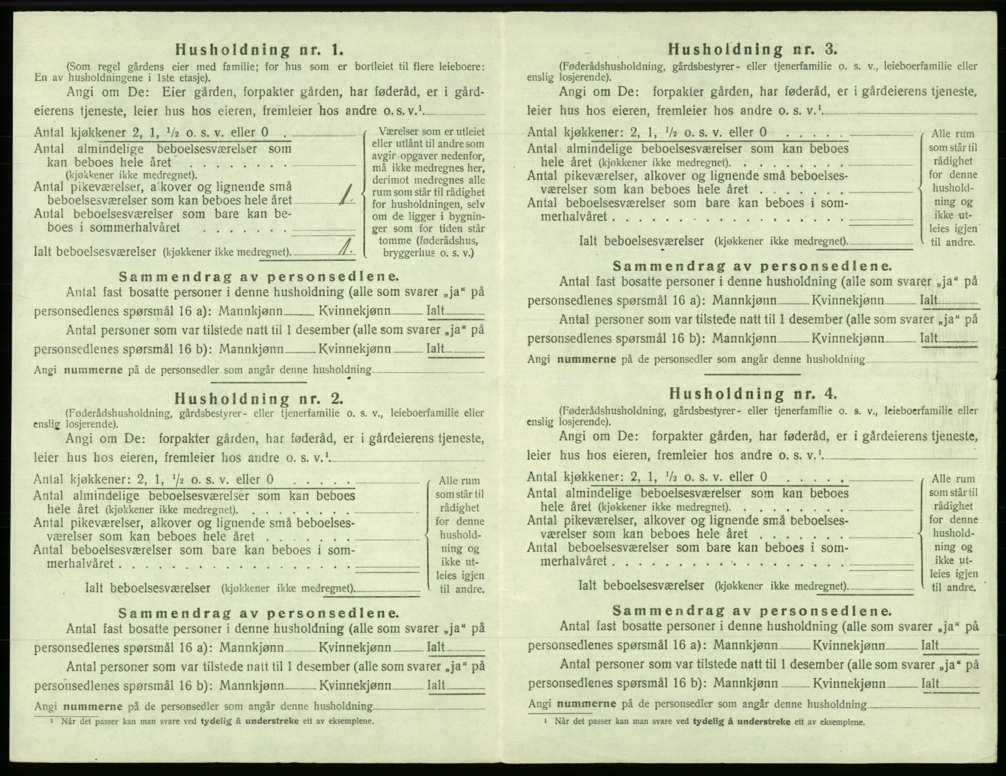 SAB, 1920 census for Fana, 1920, p. 2695