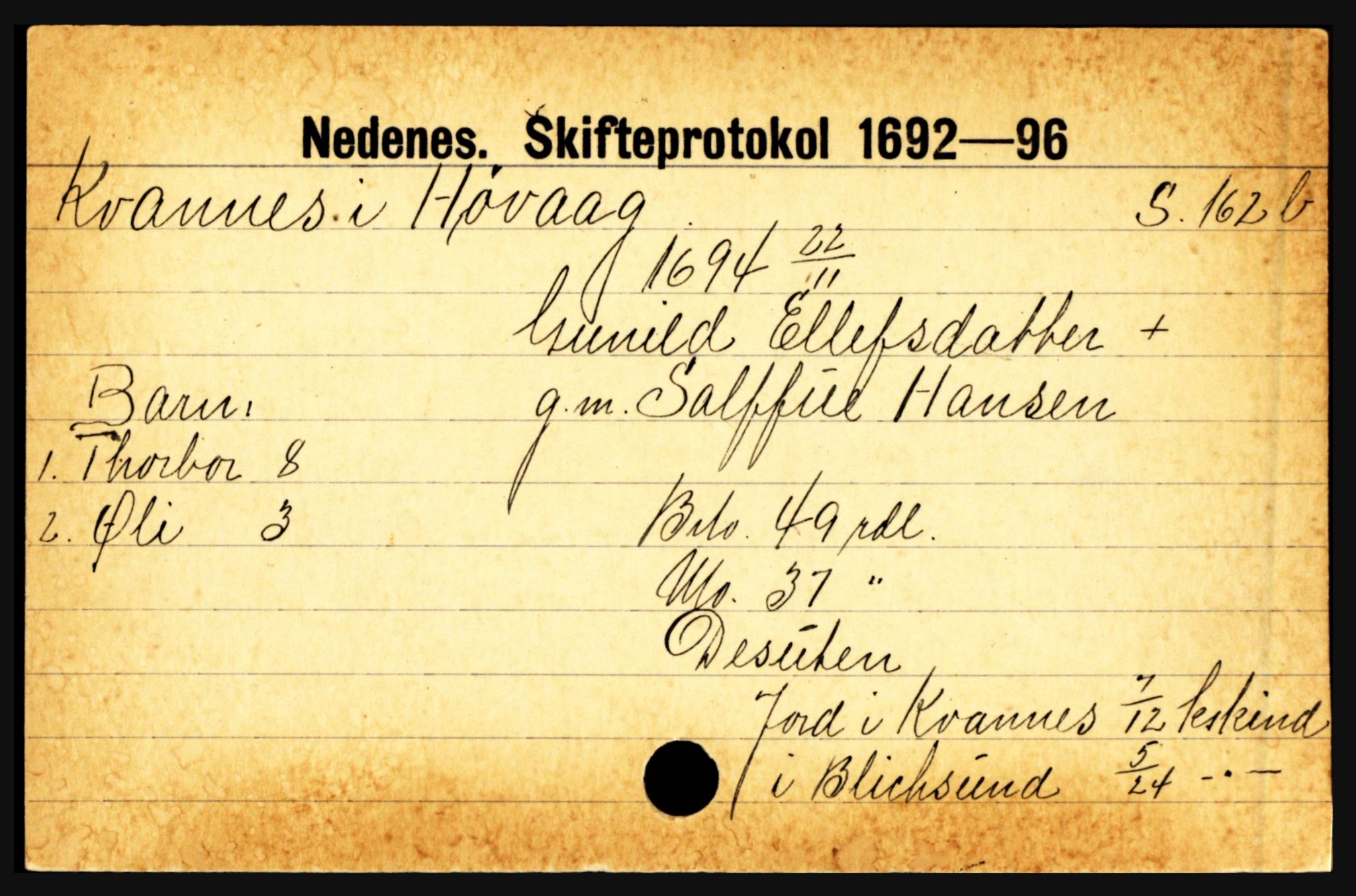 Nedenes sorenskriveri før 1824, AV/SAK-1221-0007/H, p. 16325