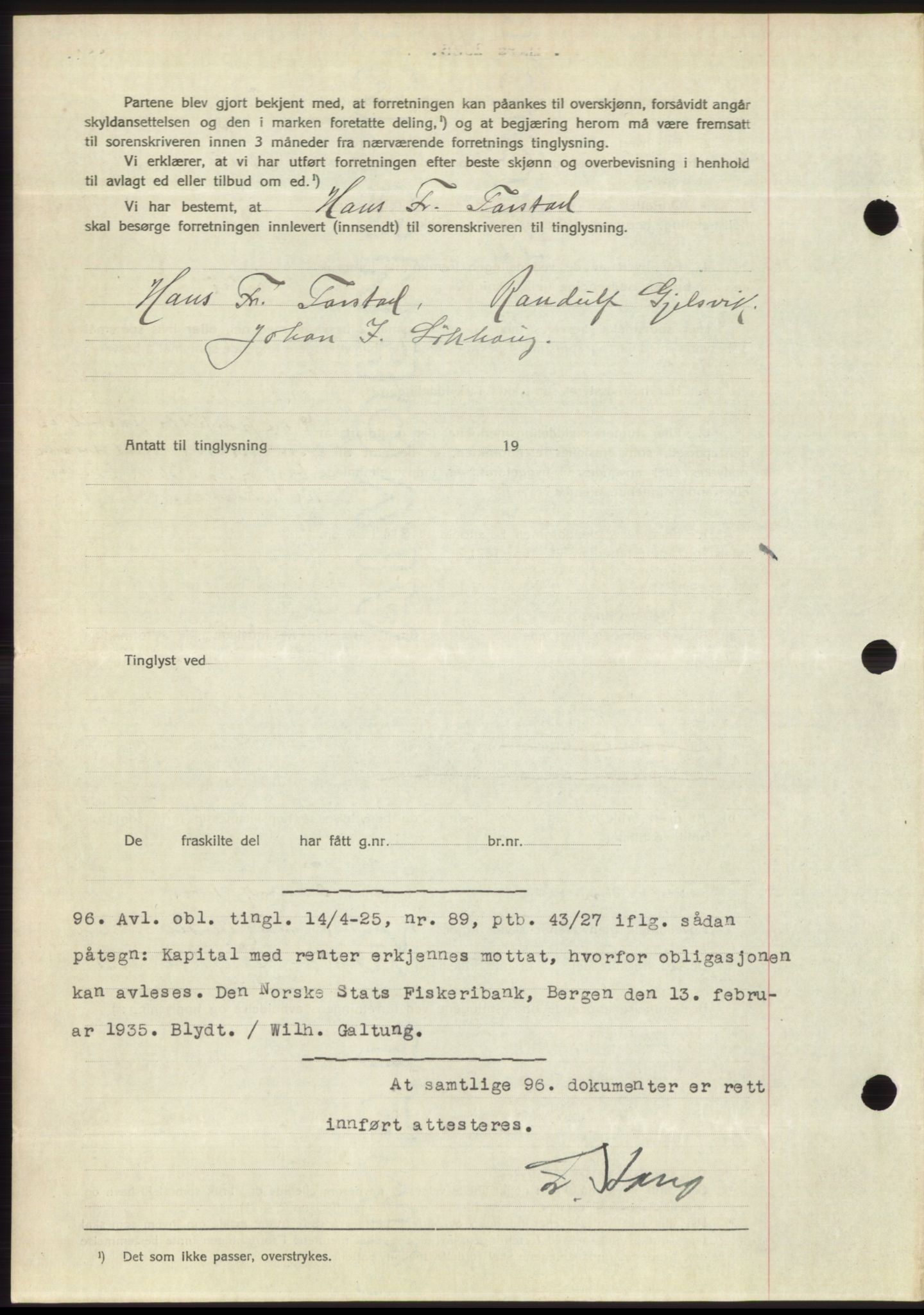 Romsdal sorenskriveri, AV/SAT-A-4149/1/2/2C/L0066: Mortgage book no. 60, 1934-1935, Deed date: 01.03.1935