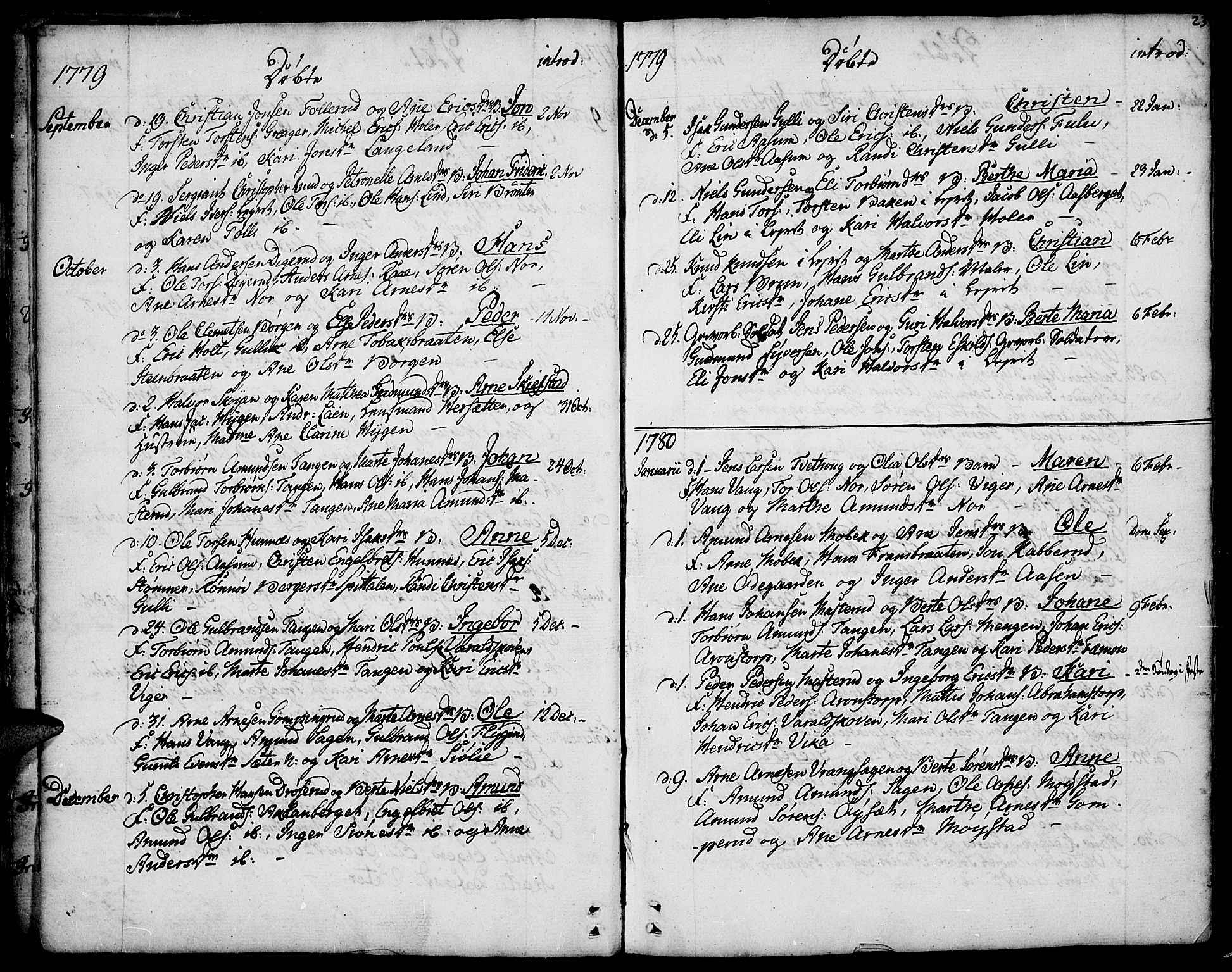 Vinger prestekontor, AV/SAH-PREST-024/H/Ha/Haa/L0005: Parish register (official) no. 5, 1772-1813, p. 23