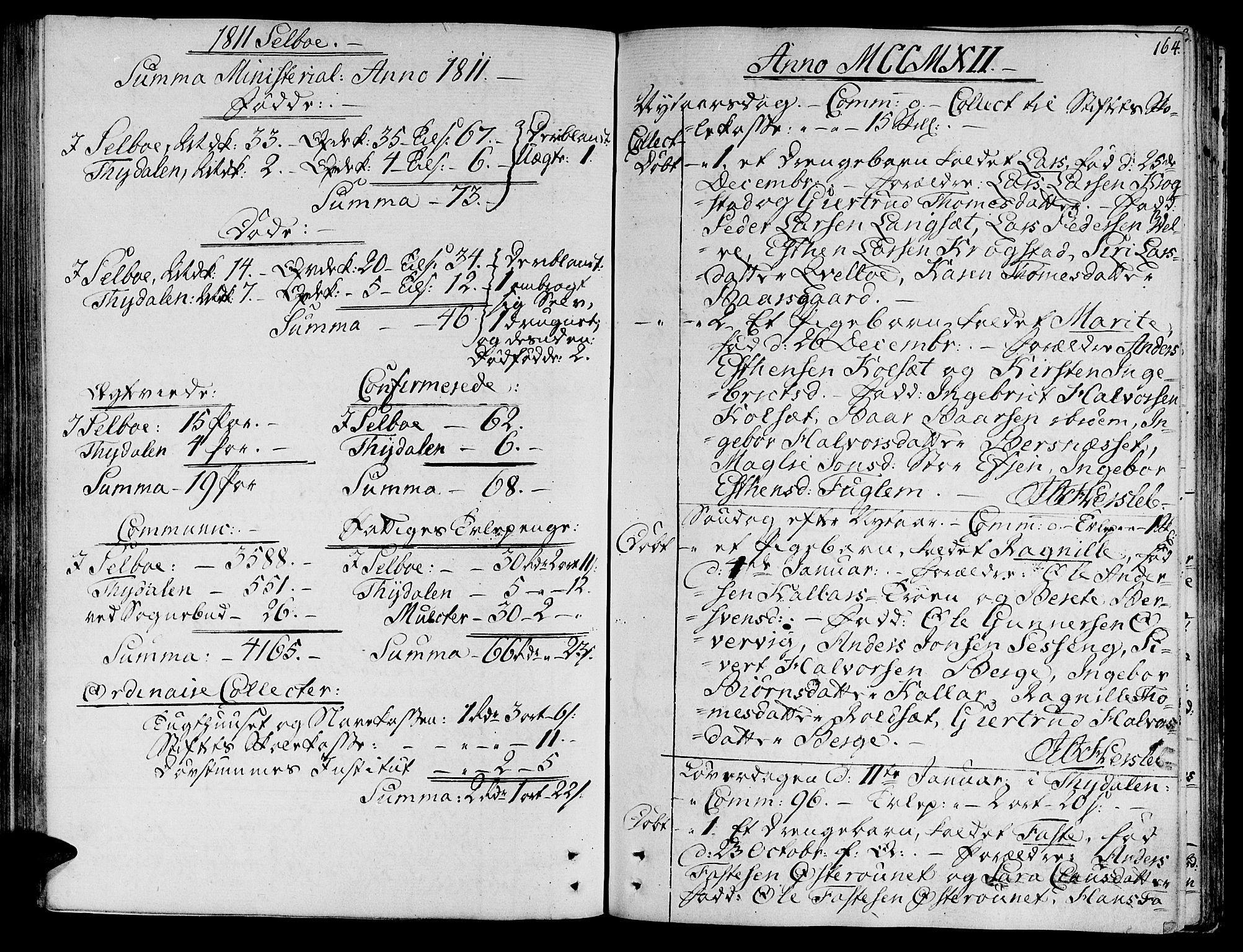 Ministerialprotokoller, klokkerbøker og fødselsregistre - Sør-Trøndelag, SAT/A-1456/695/L1140: Parish register (official) no. 695A03, 1801-1815, p. 164