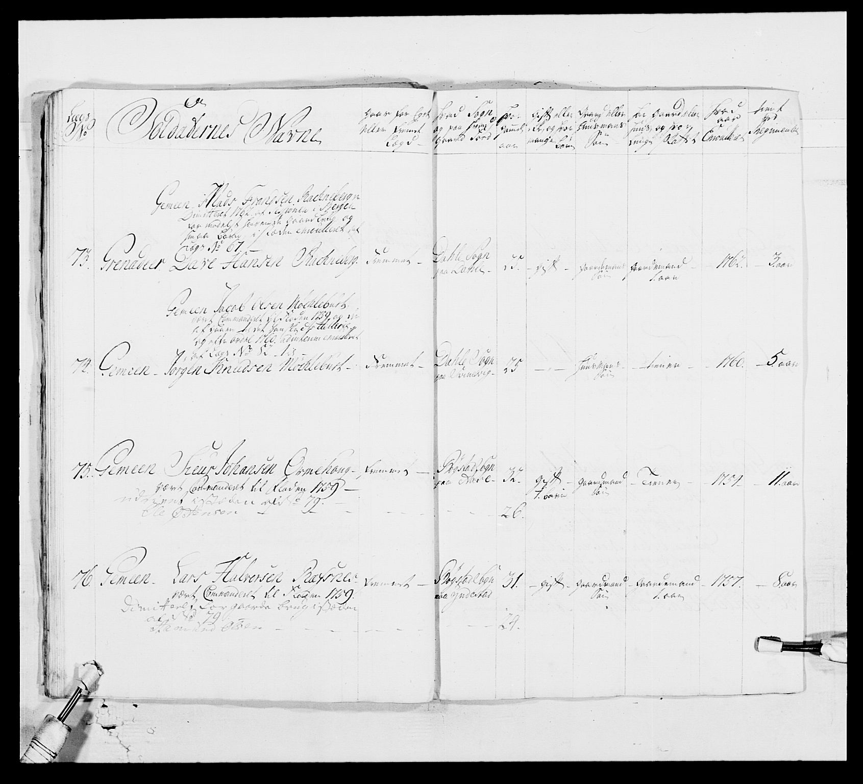 Kommanderende general (KG I) med Det norske krigsdirektorium, AV/RA-EA-5419/E/Ea/L0518: 1. Bergenhusiske regiment, 1760-1765, p. 351