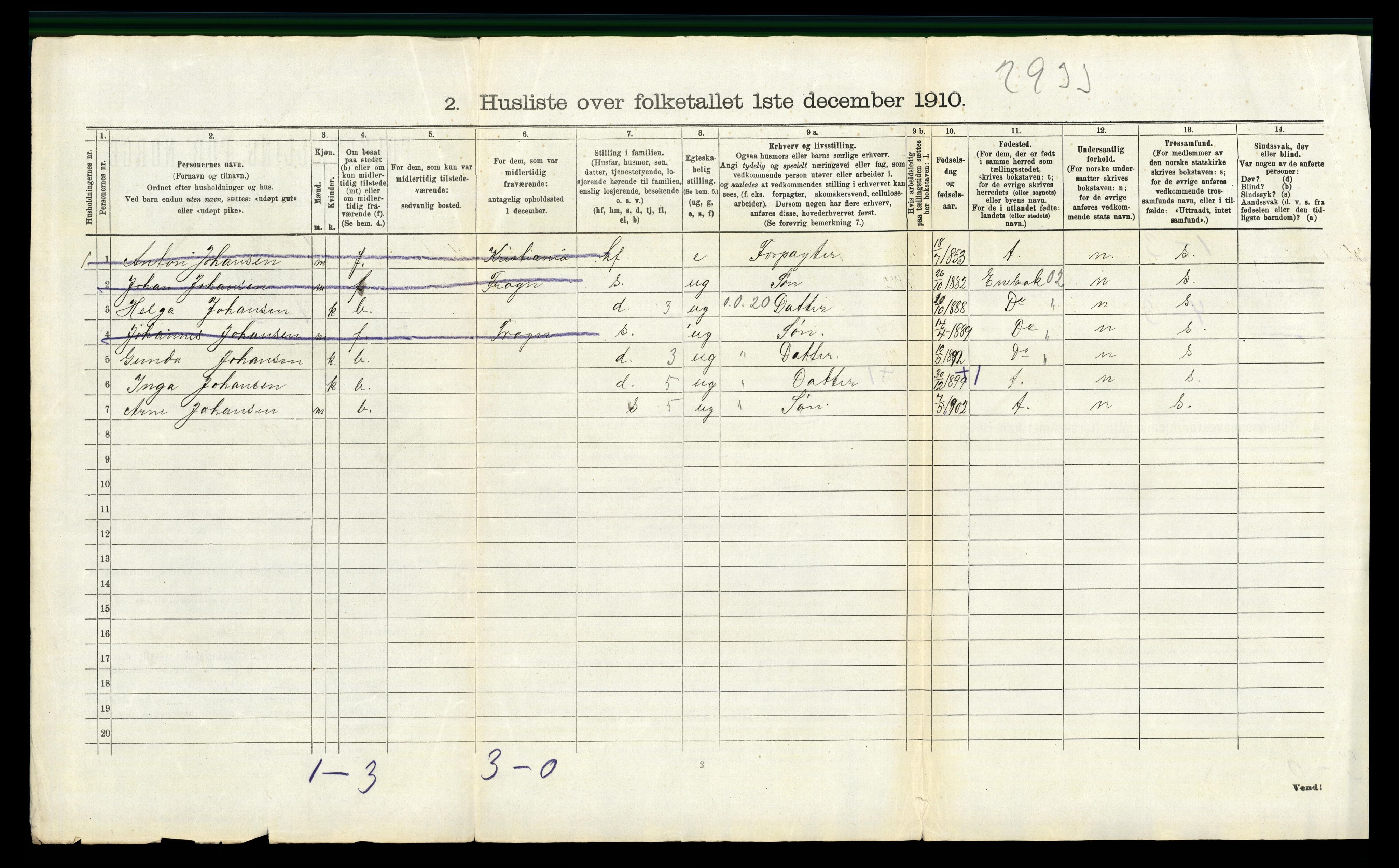 RA, 1910 census for Kråkstad, 1910, p. 976