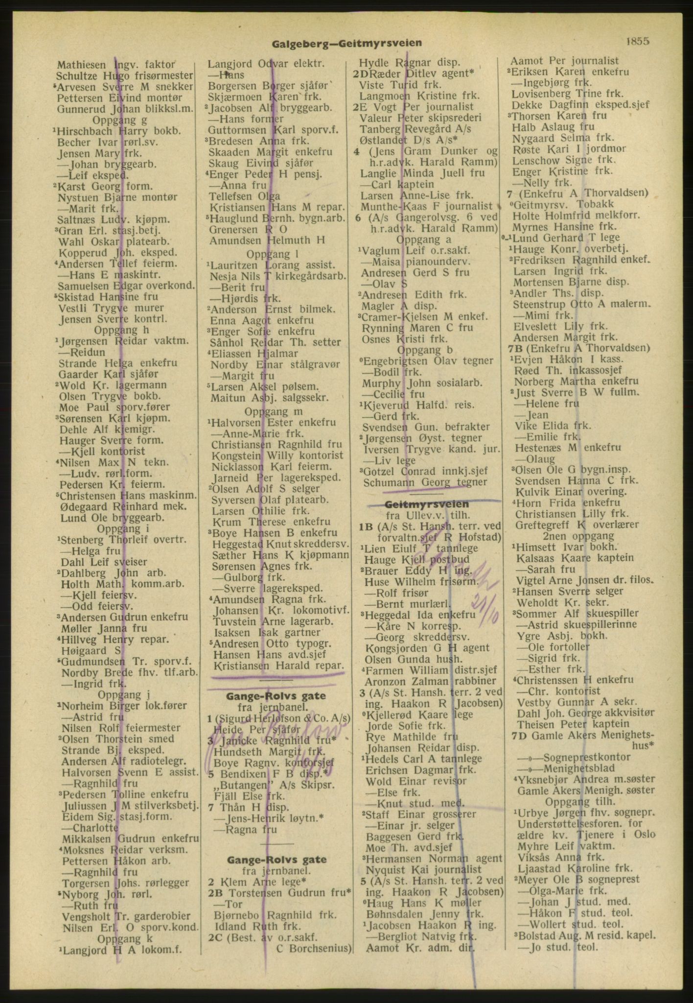 Kristiania/Oslo adressebok, PUBL/-, 1952, p. 1855
