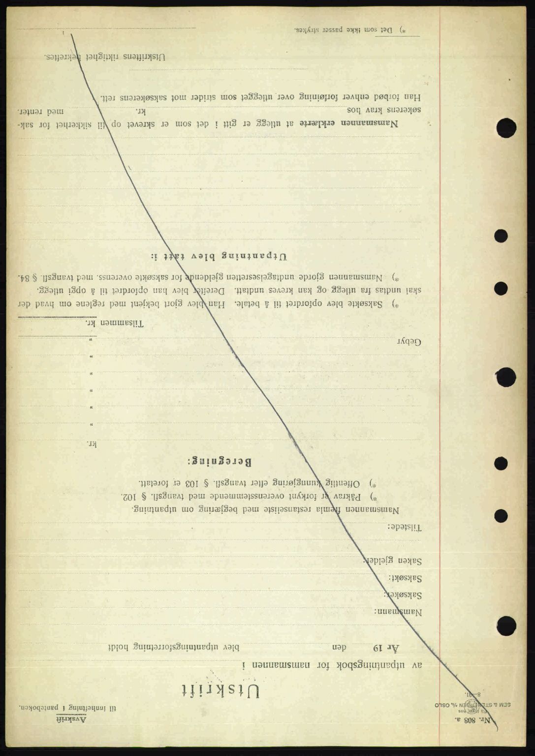 Nedenes sorenskriveri, AV/SAK-1221-0006/G/Gb/Gba/L0055: Mortgage book no. A7, 1946-1946, Diary no: : 800/1946