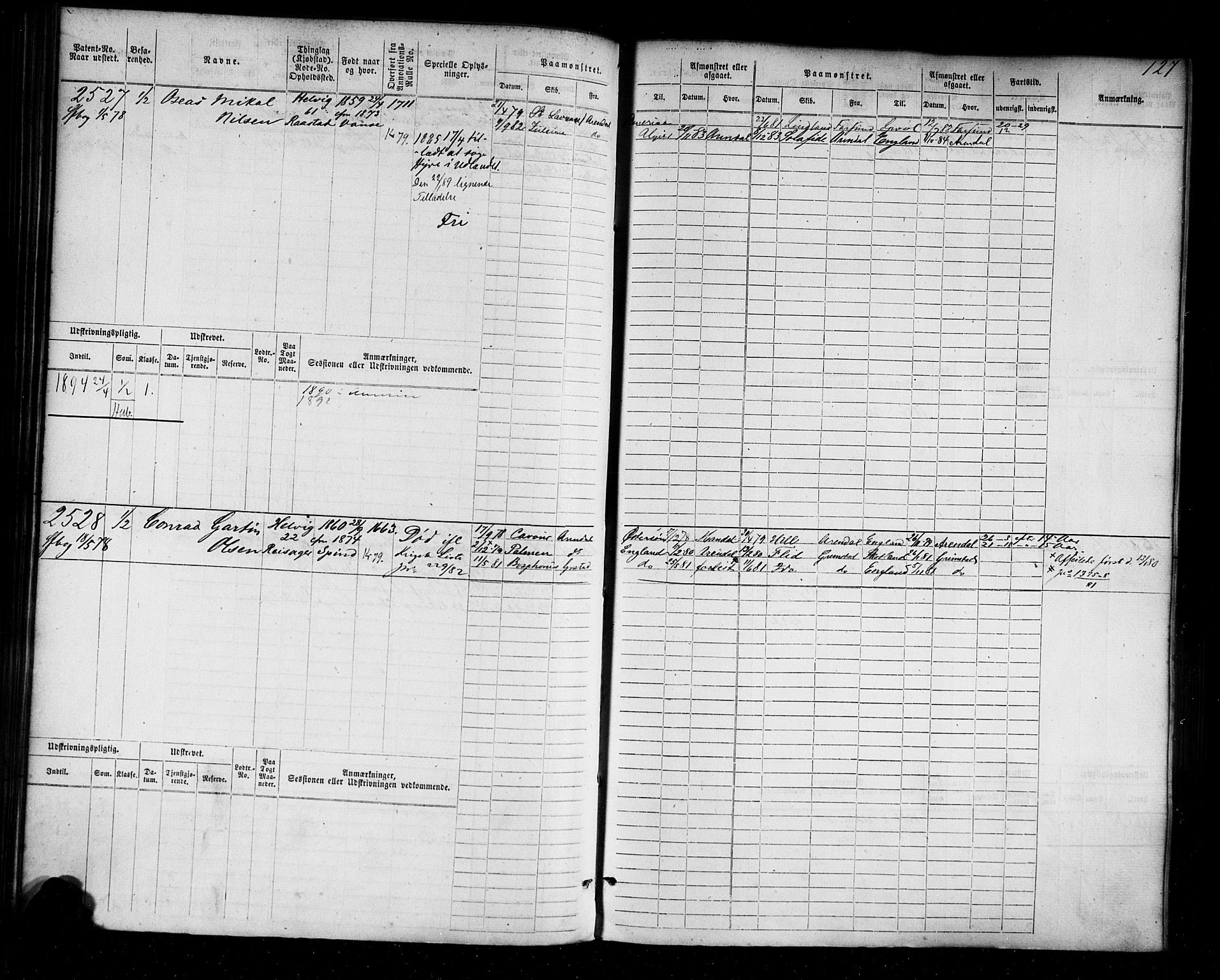 Farsund mønstringskrets, AV/SAK-2031-0017/F/Fb/L0004: Hovedrulle nr 2275-3040, M-7, 1875-1915, p. 129