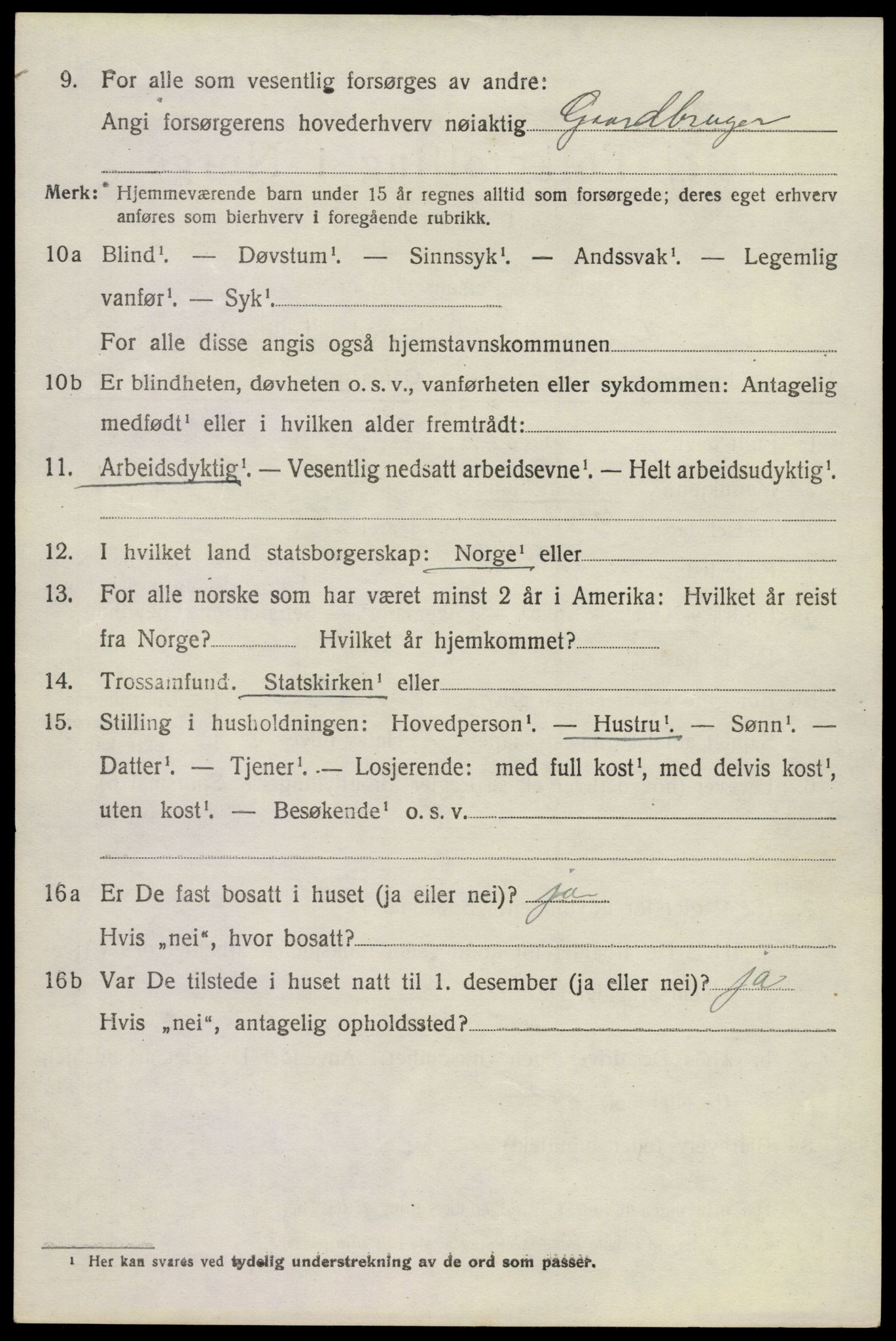 SAKO, 1920 census for Uvdal, 1920, p. 2742