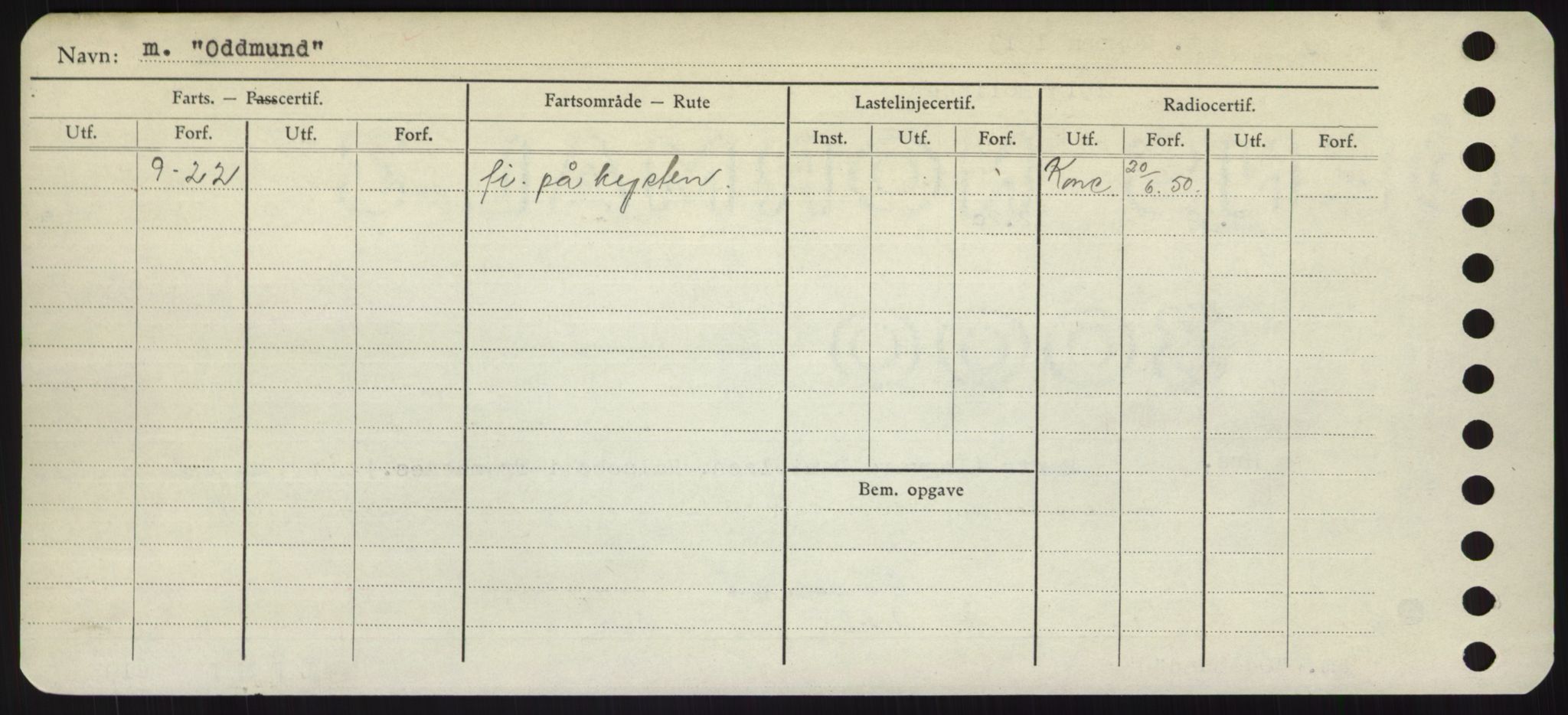 Sjøfartsdirektoratet med forløpere, Skipsmålingen, RA/S-1627/H/Hd/L0028: Fartøy, O, p. 120