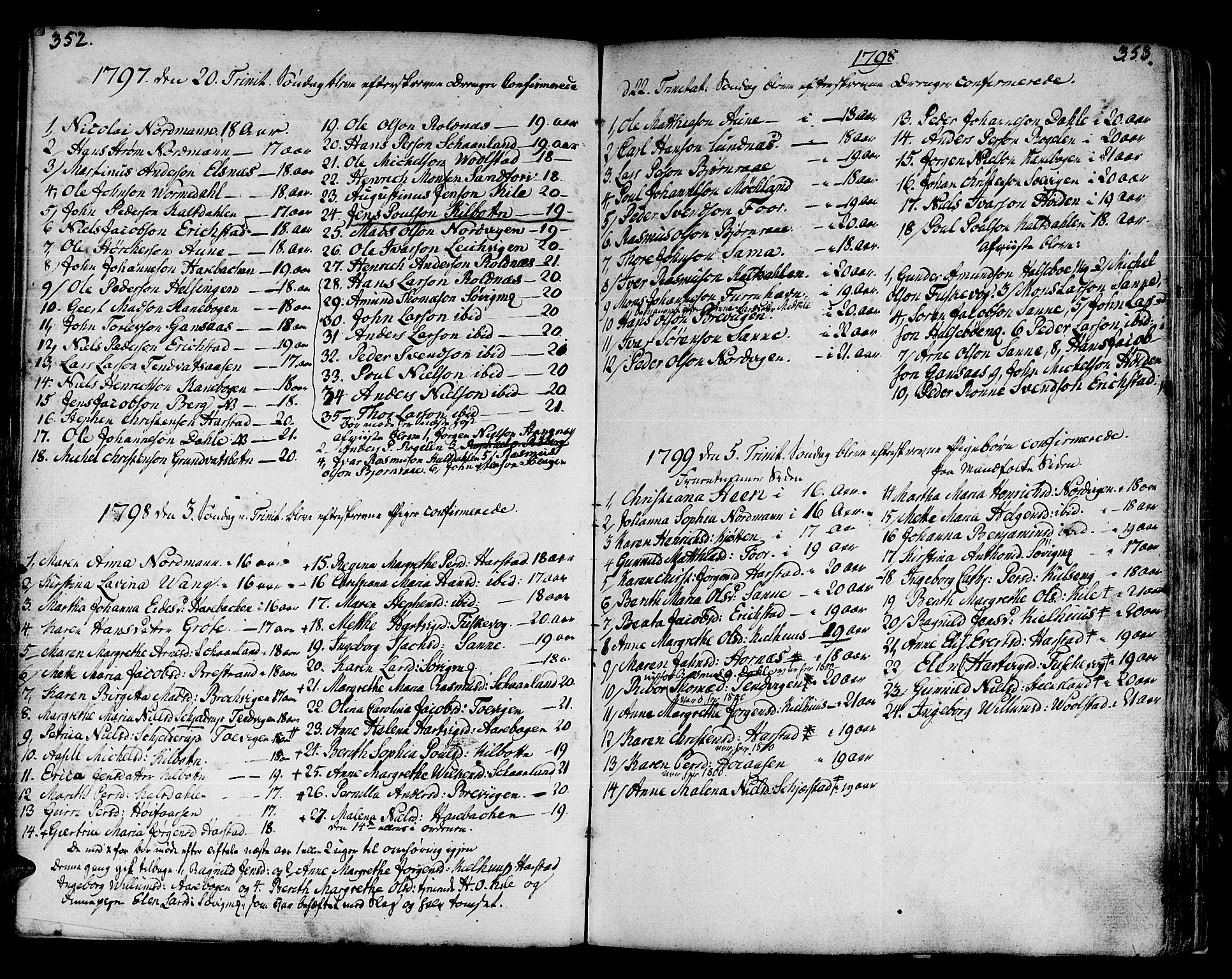 Trondenes sokneprestkontor, SATØ/S-1319/H/Ha/L0003kirke: Parish register (official) no. 3, 1783-1803, p. 352-353