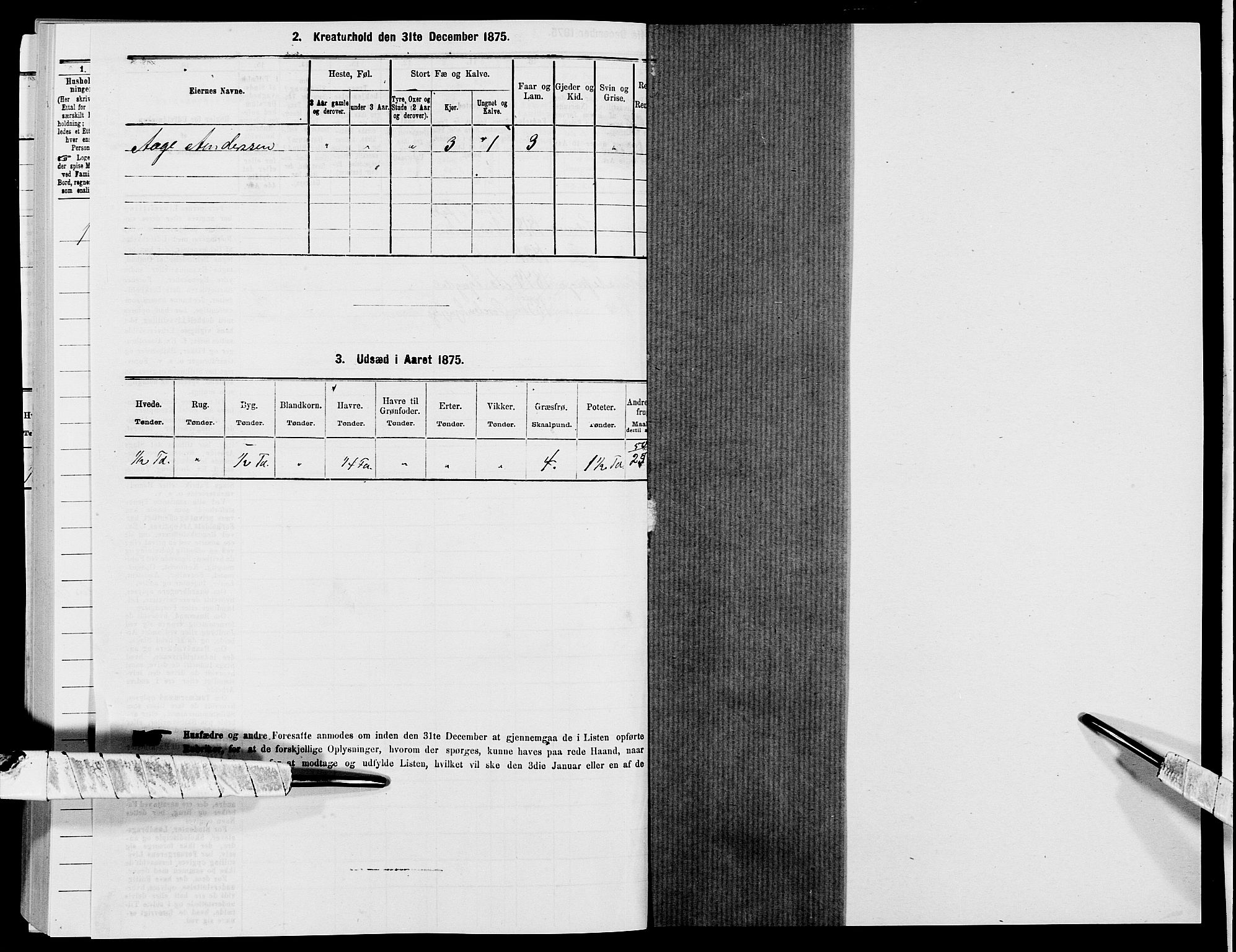 SAK, 1875 census for 1016P Øvrebø, 1875, p. 846