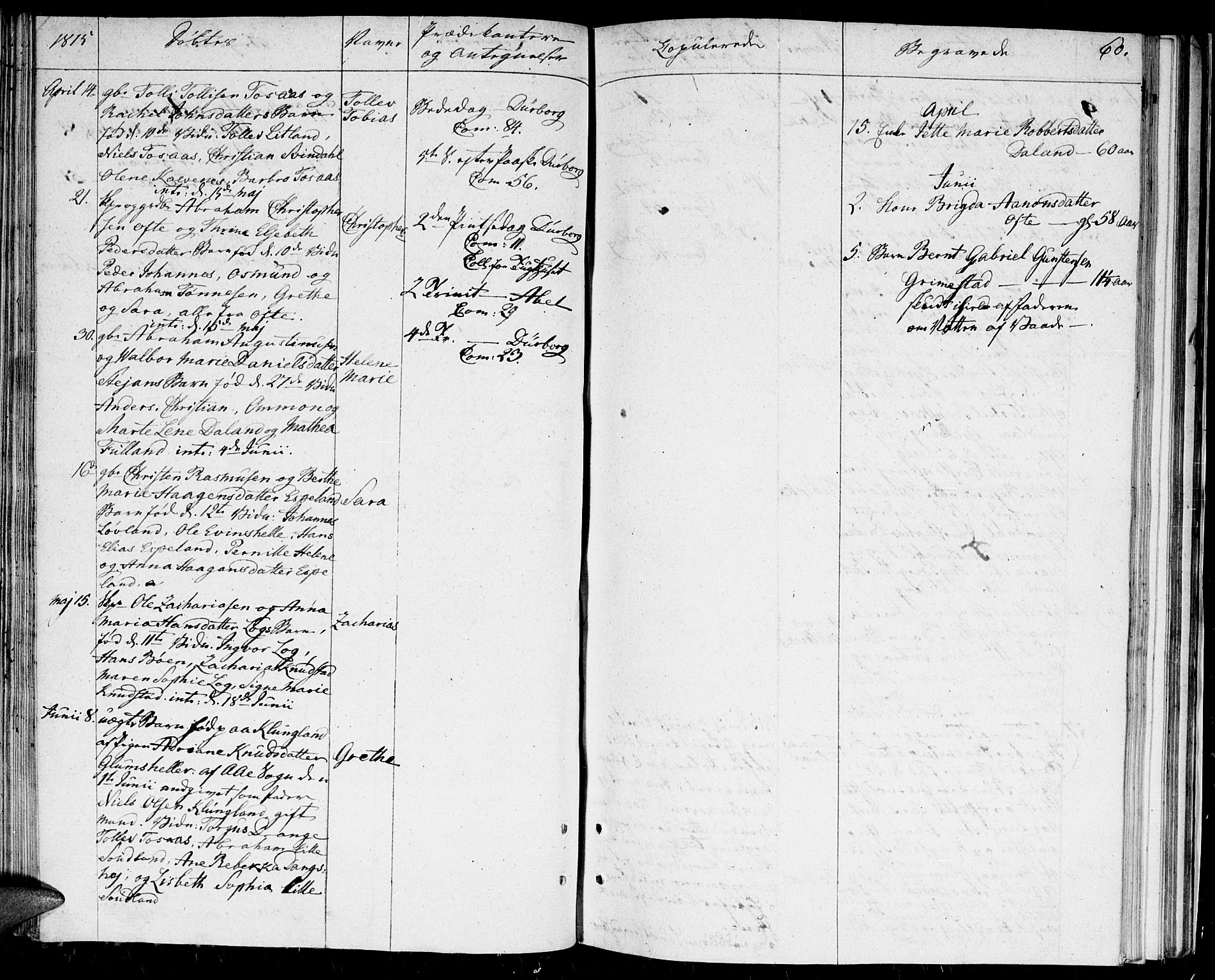 Herad sokneprestkontor, AV/SAK-1111-0018/F/Fa/Faa/L0002: Parish register (official) no. A 2, 1800-1815, p. 60