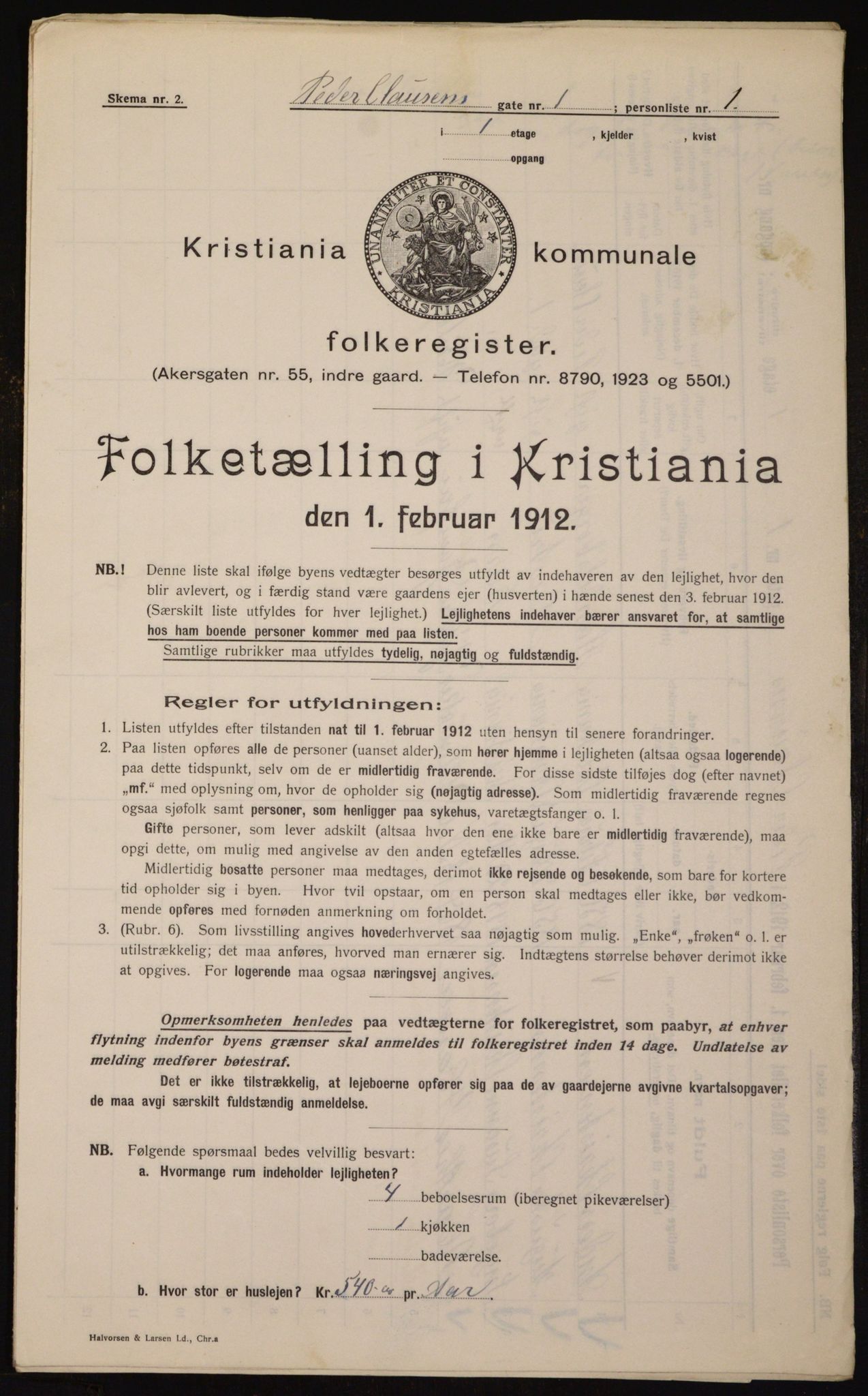 OBA, Municipal Census 1912 for Kristiania, 1912, p. 79344