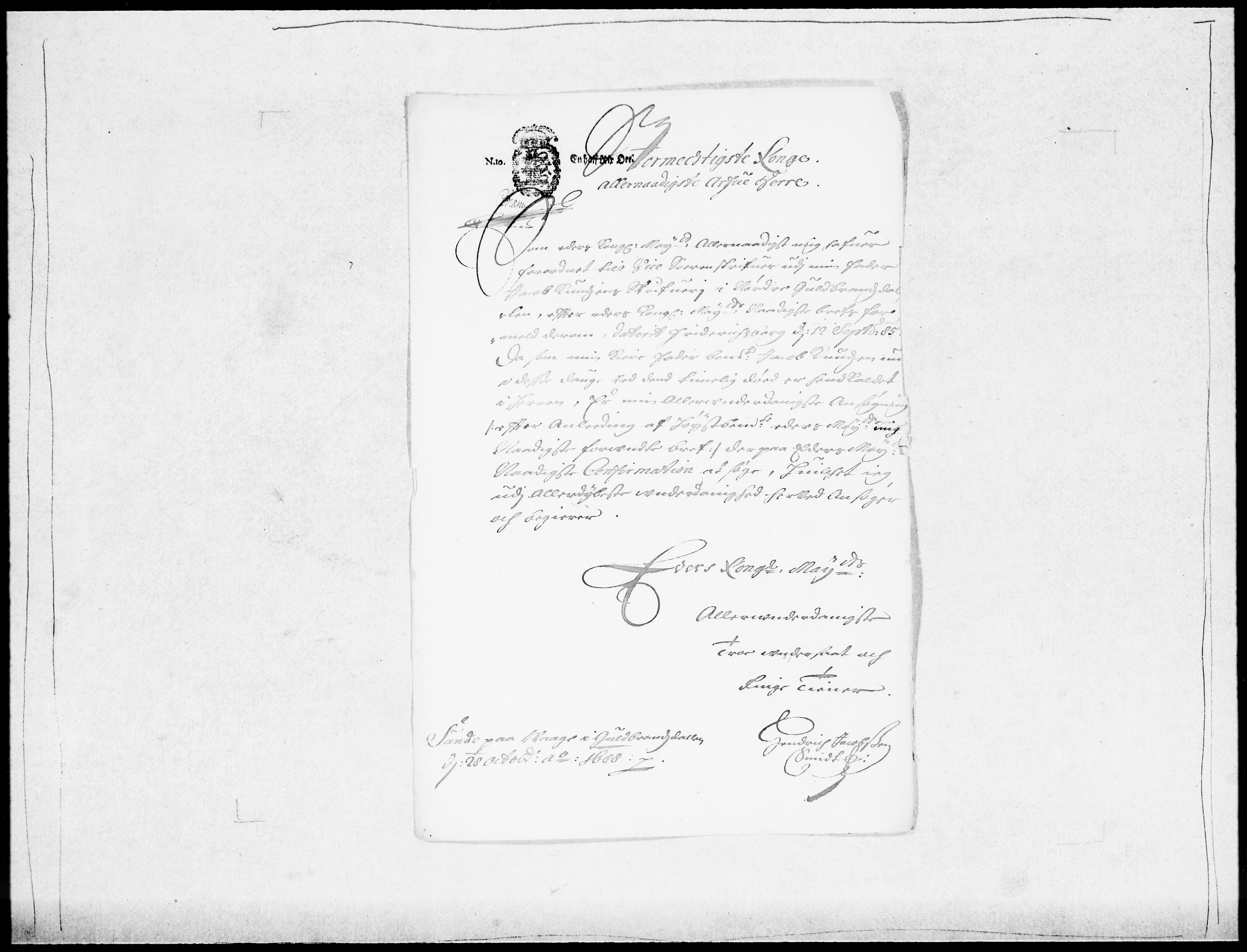 Danske Kanselli 1572-1799, AV/RA-EA-3023/F/Fc/Fcc/Fcca/L0042: Norske innlegg 1572-1799, 1688-1689, p. 111