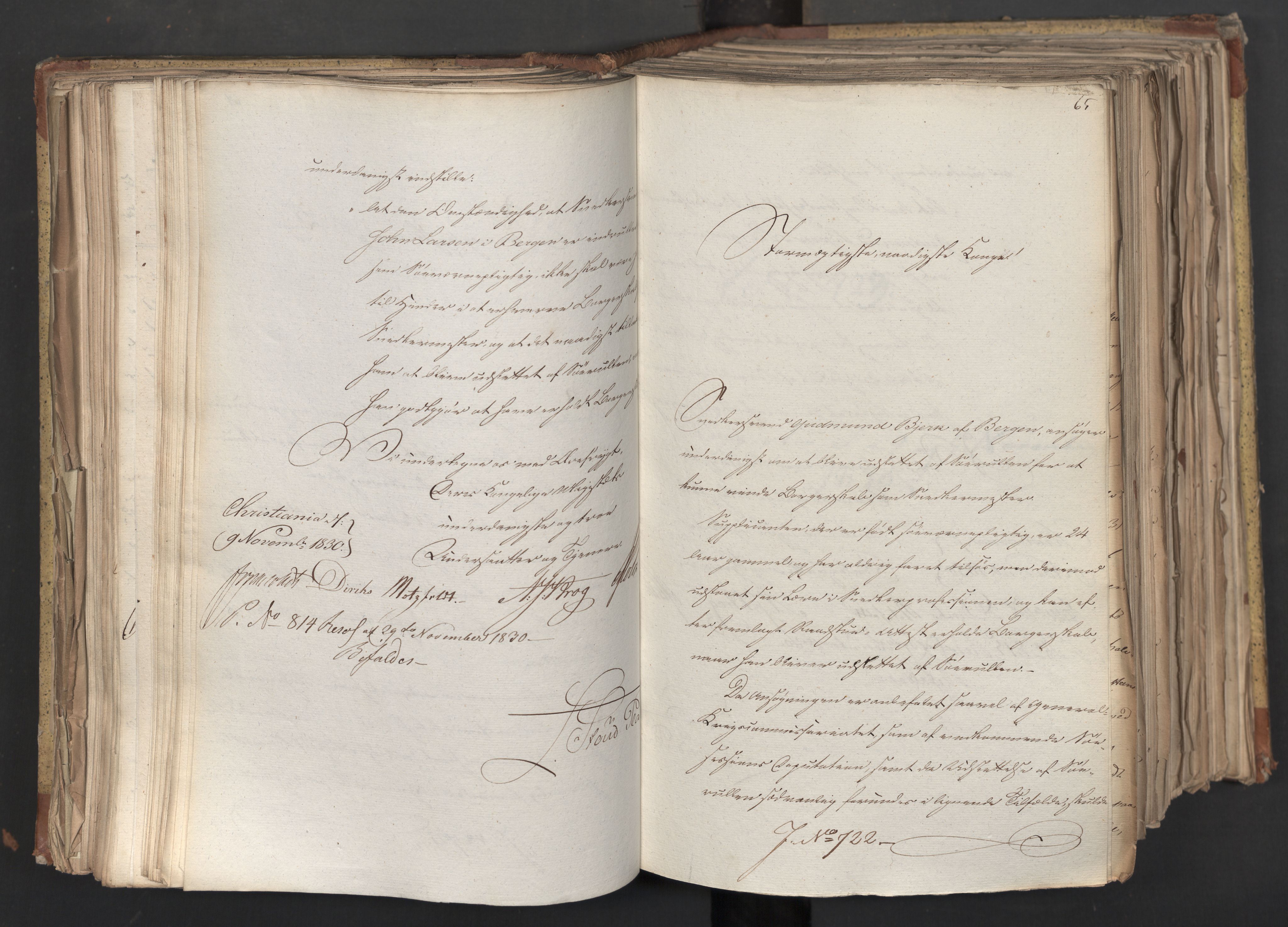 Statsrådsavdelingen i Stockholm, AV/RA-S-1003/D/Da/L0068: Regjeringsinnstillinger nr. 660-876, 1830, p. 206