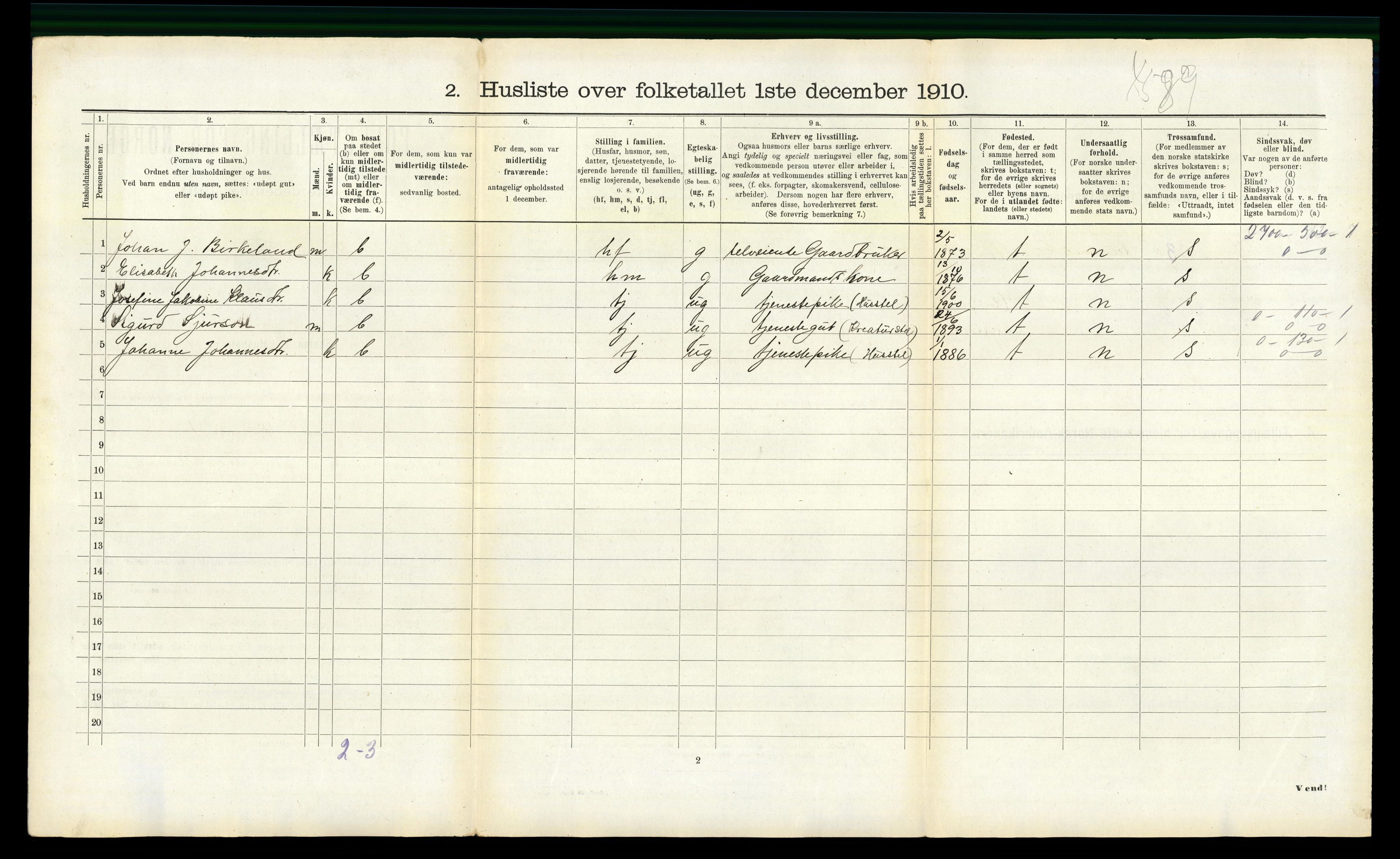 RA, 1910 census for Masfjorden, 1910, p. 195