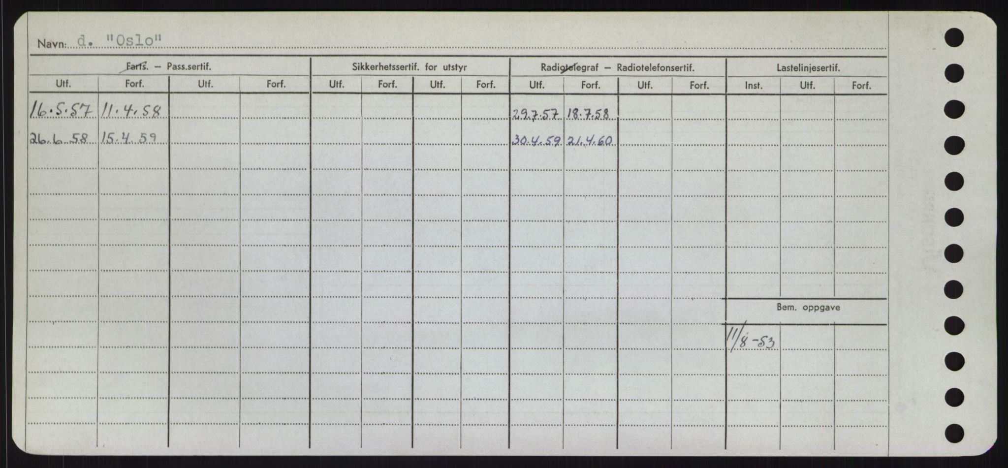 Sjøfartsdirektoratet med forløpere, Skipsmålingen, RA/S-1627/H/Hd/L0028: Fartøy, O, p. 458