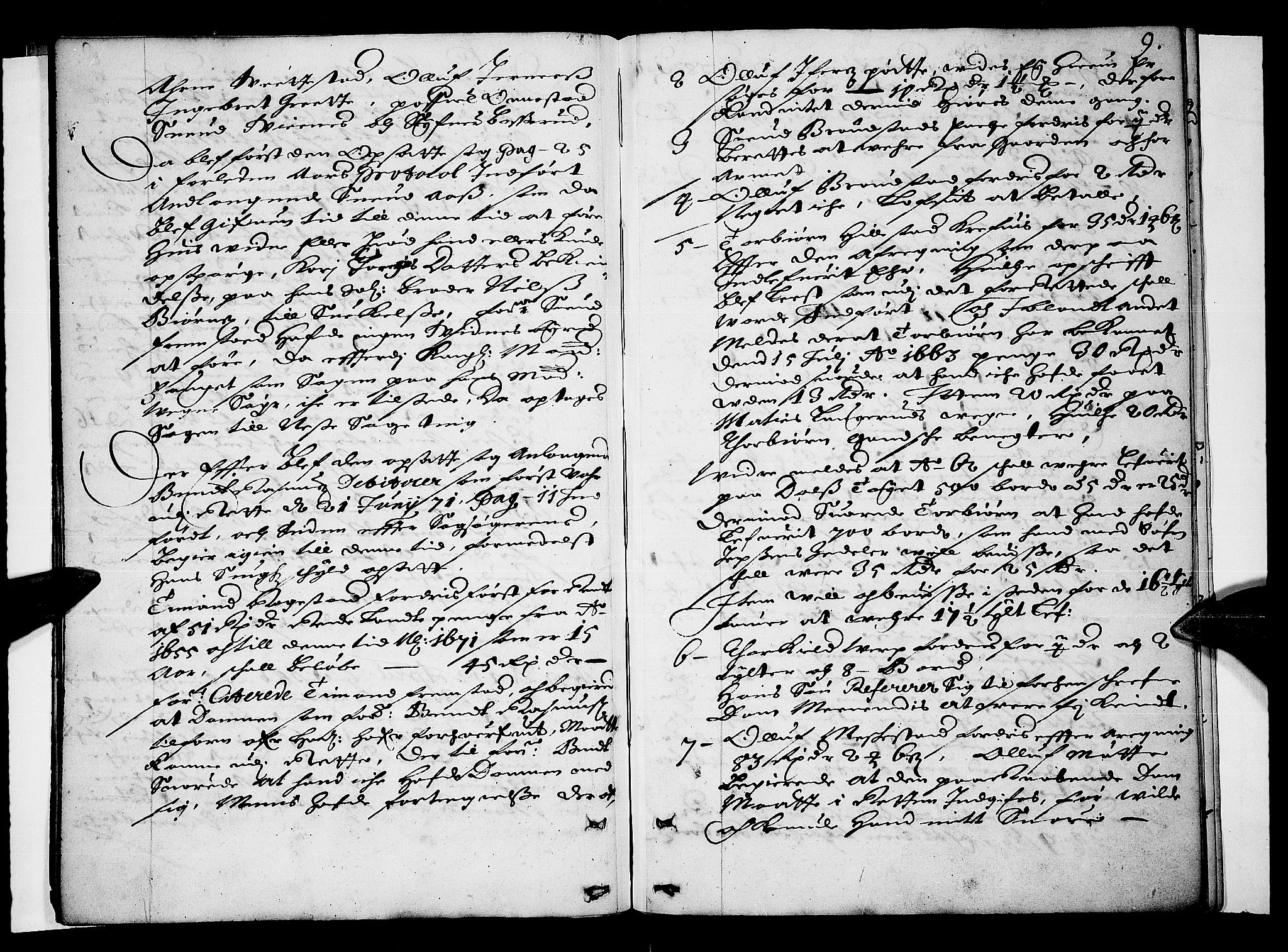 Numedal og Sandsvær sorenskriveri, AV/SAKO-A-128/F/Fa/Faa/L0006: Tingbok, 1672, p. 8b-9a
