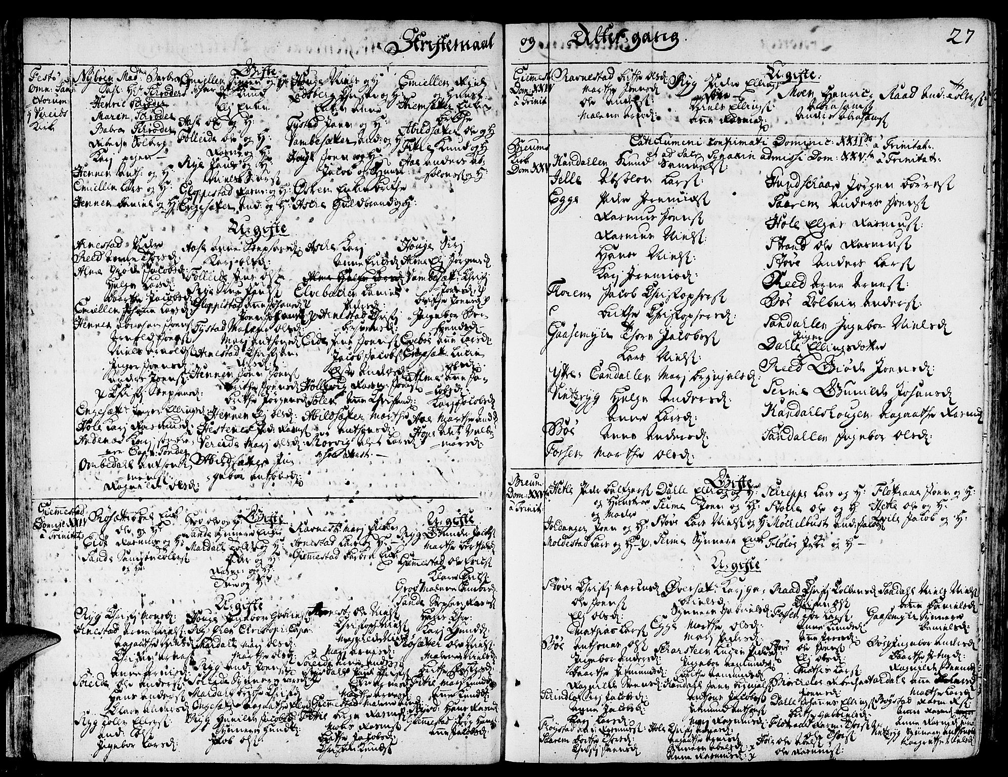 Gloppen sokneprestembete, AV/SAB-A-80101/H/Haa/Haaa/L0003: Parish register (official) no. A 3, 1739-1757, p. 27