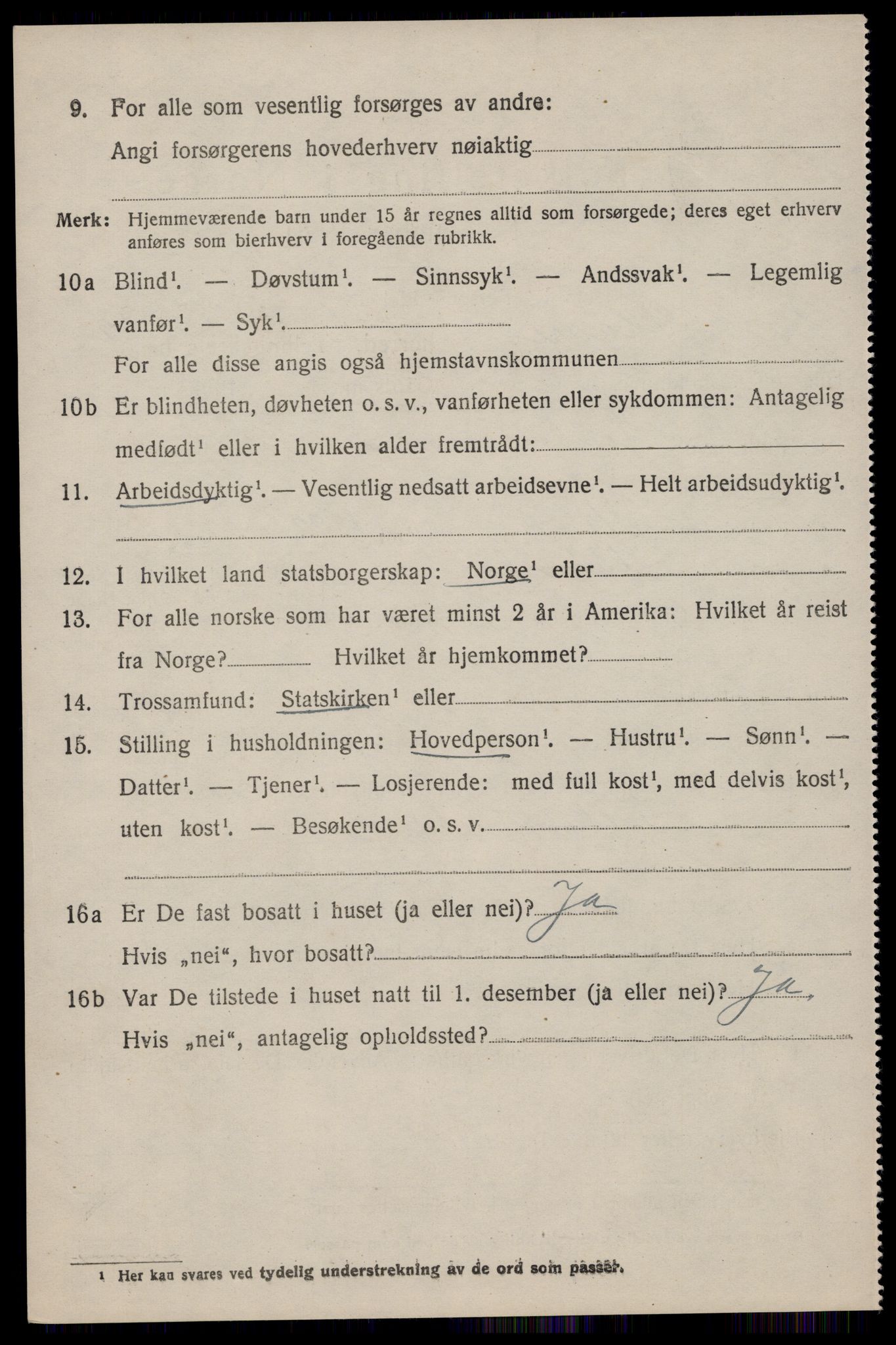 SAST, 1920 census for Skåre, 1920, p. 1619