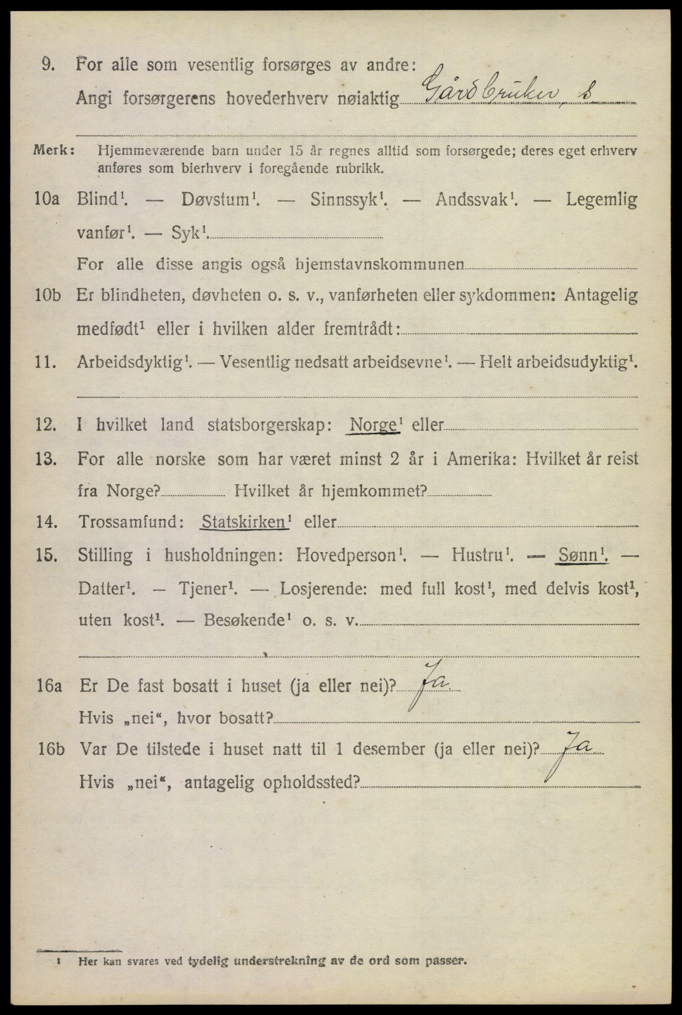 SAKO, 1920 census for Uvdal, 1920, p. 1304