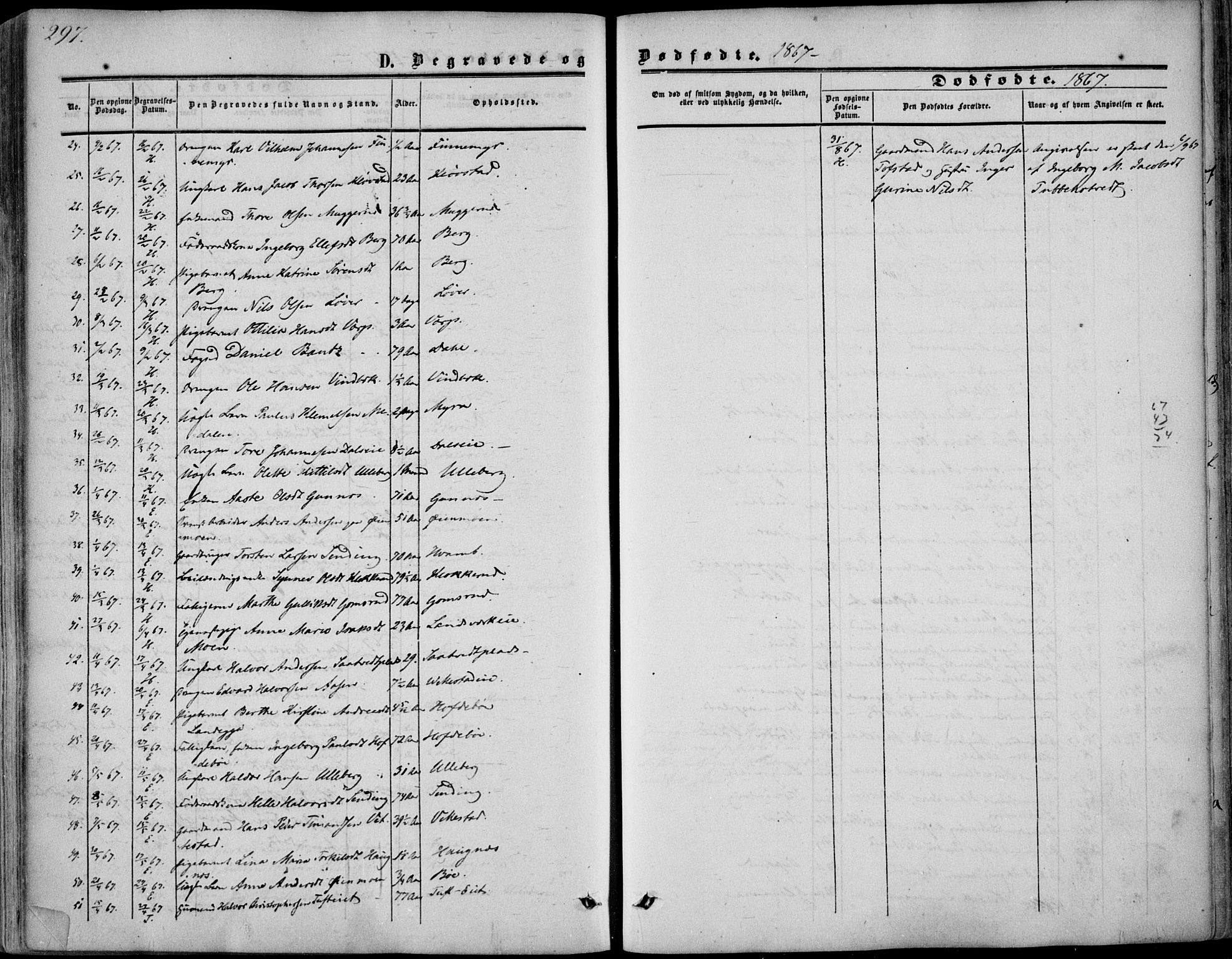 Sandsvær kirkebøker, SAKO/A-244/F/Fa/L0006: Parish register (official) no. I 6, 1857-1868, p. 297