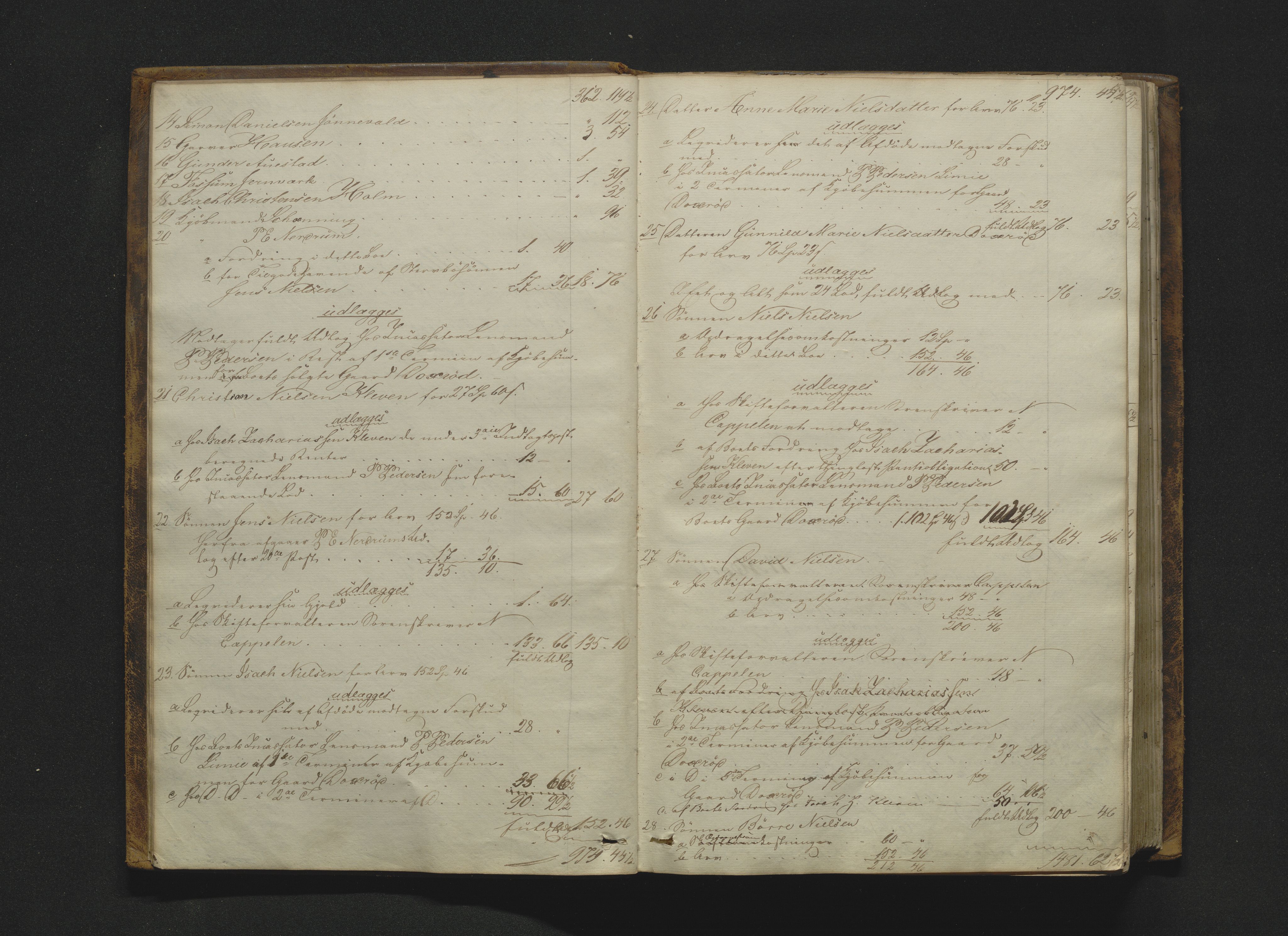 Bamble sorenskriveri, AV/SAKO-A-214/H/Hb/Hbd/L0005: Skifteutlodningsprotokoll, 1855-1861, p. 14-15