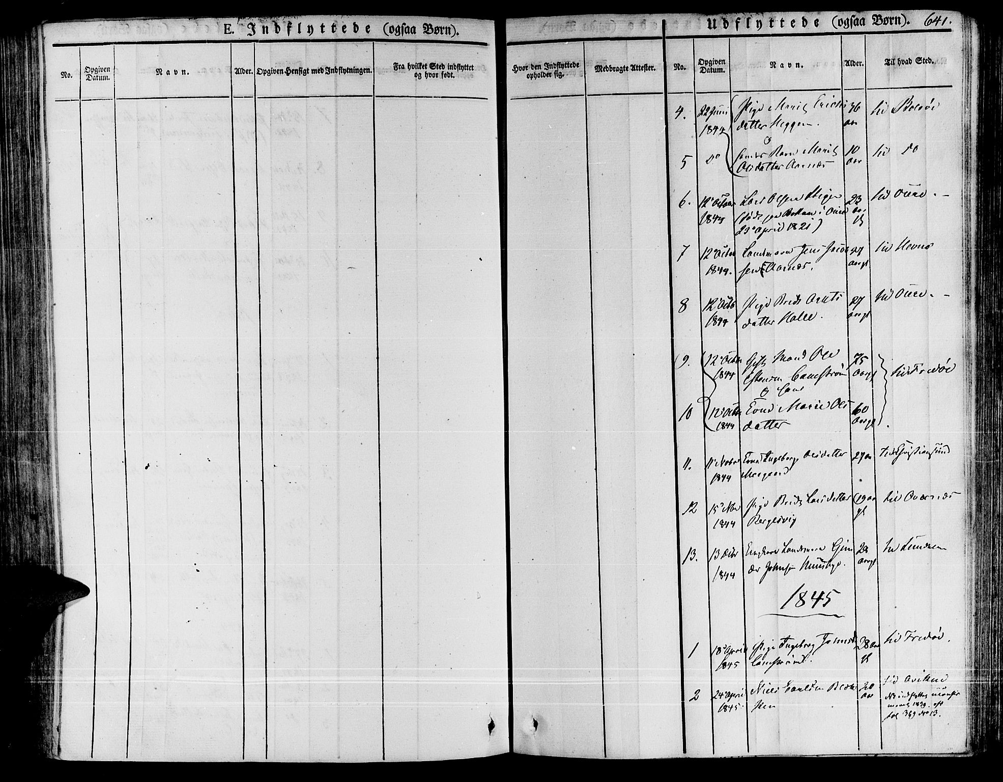 Ministerialprotokoller, klokkerbøker og fødselsregistre - Møre og Romsdal, AV/SAT-A-1454/592/L1024: Parish register (official) no. 592A03 /1, 1831-1849, p. 641