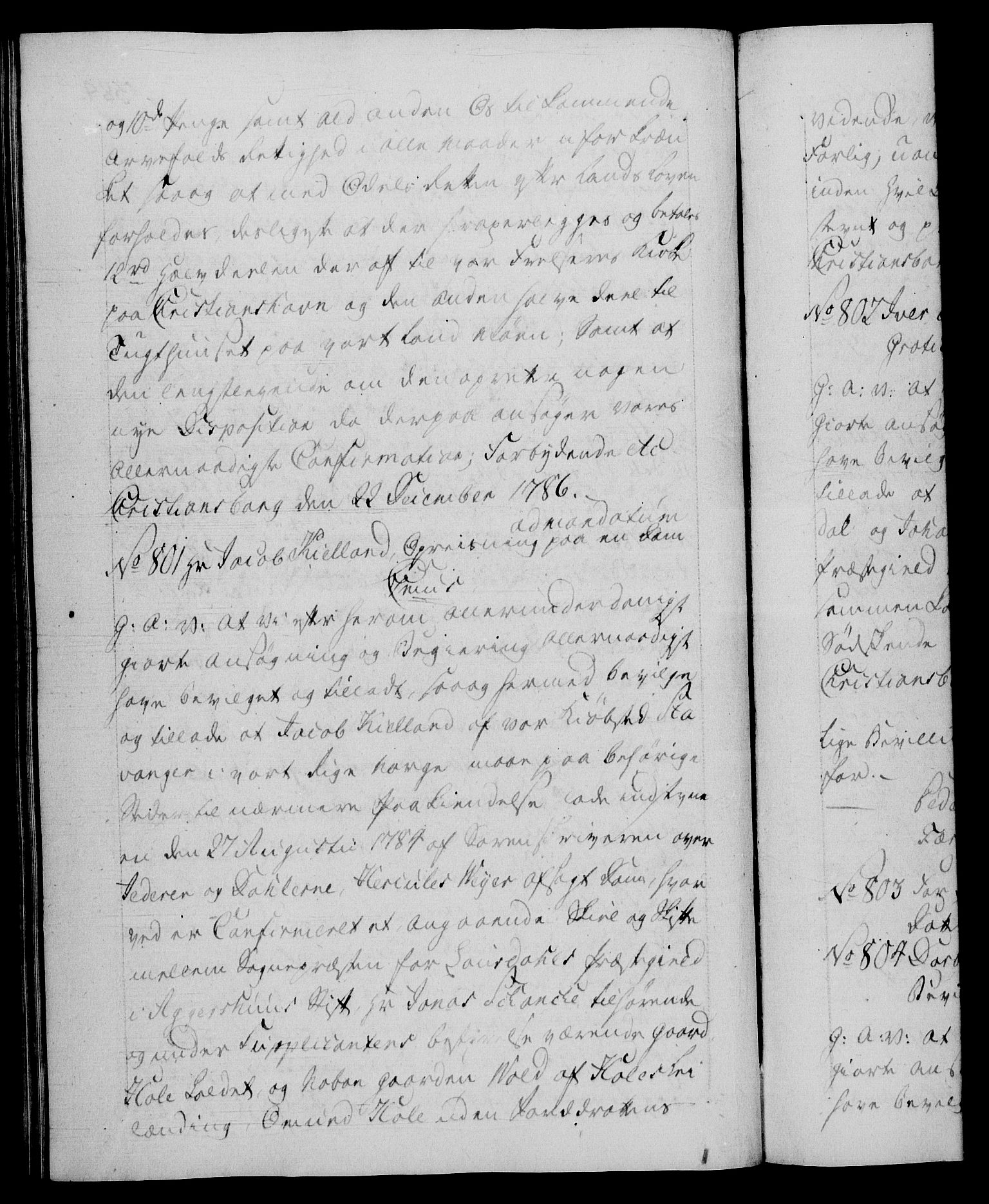 Danske Kanselli 1572-1799, AV/RA-EA-3023/F/Fc/Fca/Fcaa/L0051: Norske registre, 1786-1787, p. 389b