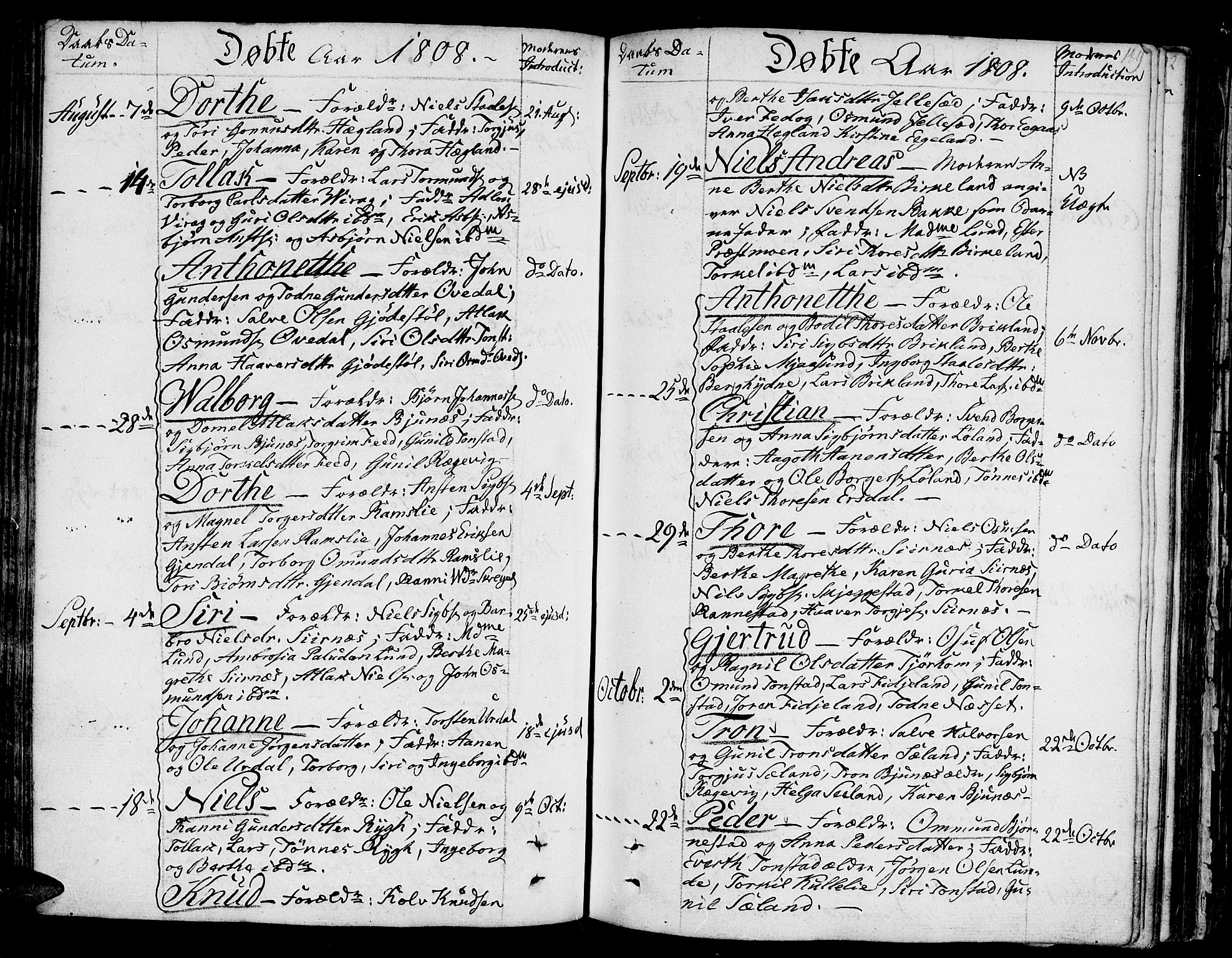 Bakke sokneprestkontor, SAK/1111-0002/F/Fa/Faa/L0002: Parish register (official) no. A 2, 1780-1816, p. 189