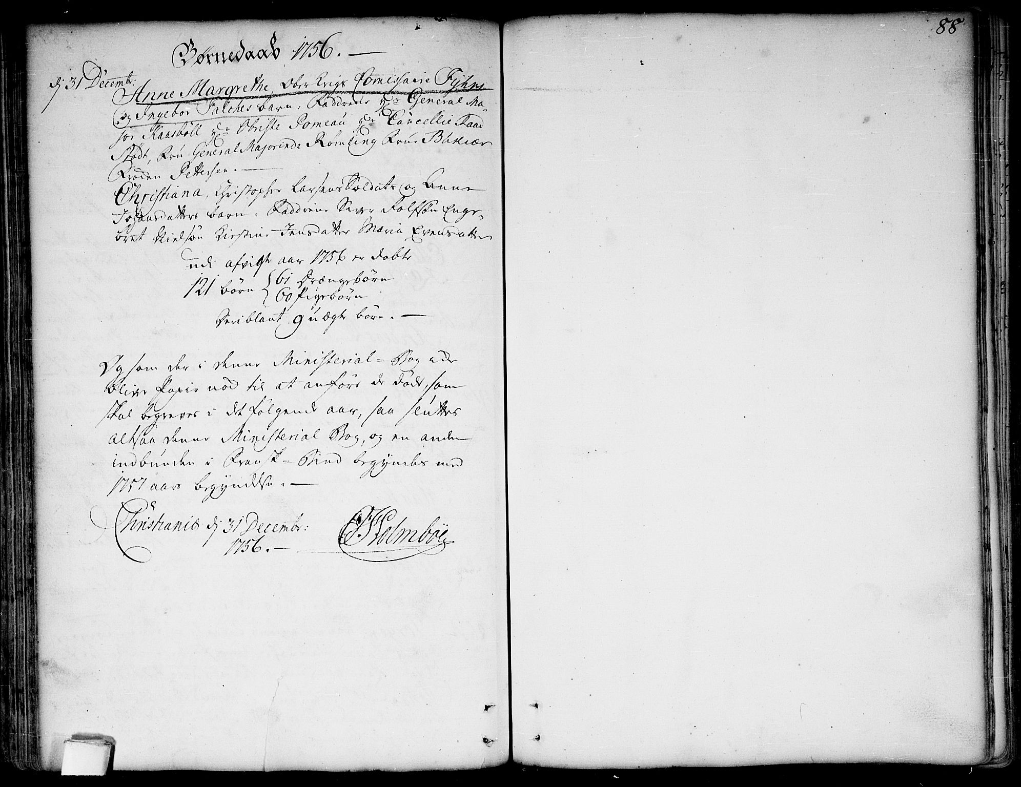 Garnisonsmenigheten Kirkebøker, SAO/A-10846/F/Fa/L0001: Parish register (official) no. 1, 1734-1756, p. 88