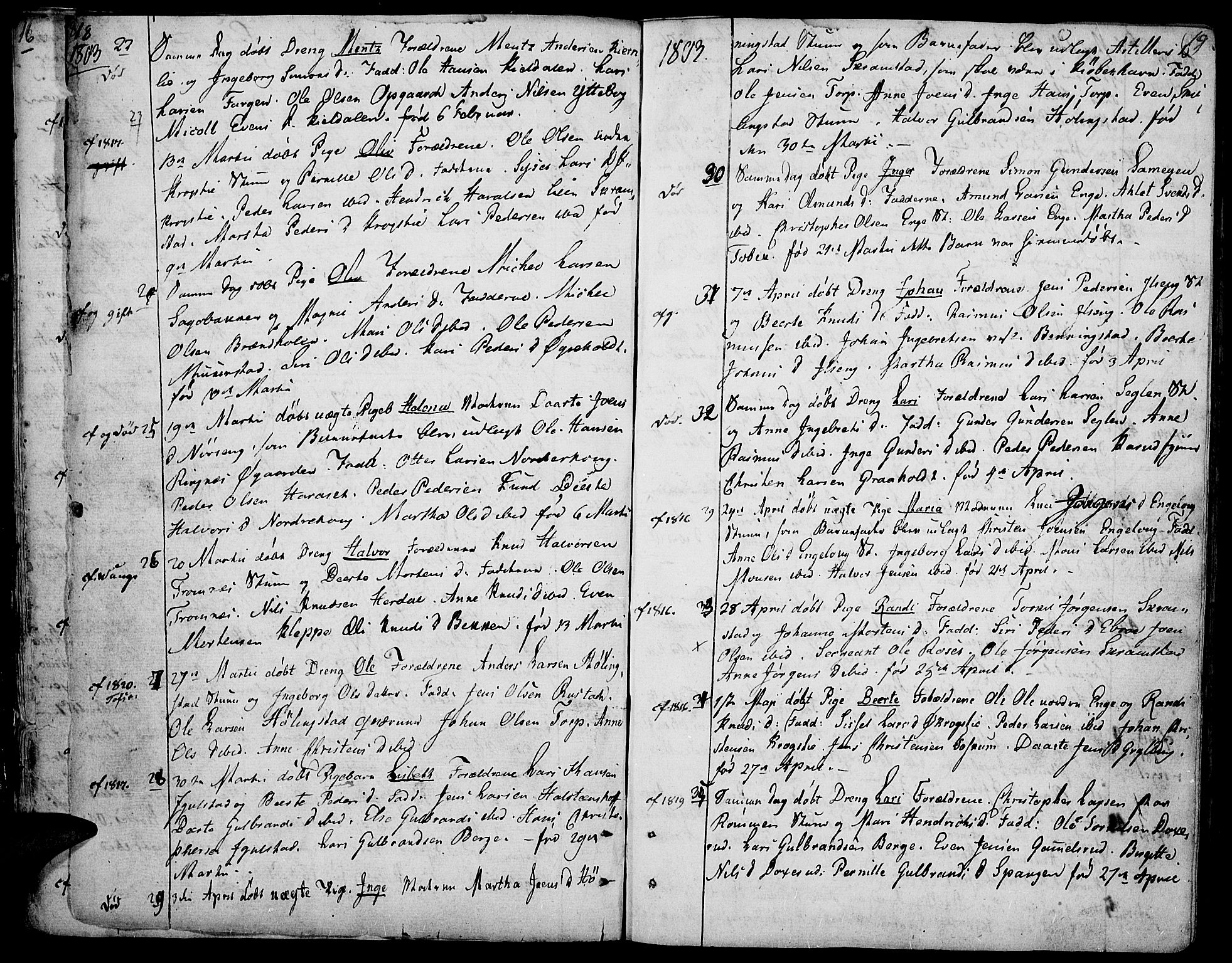 Løten prestekontor, AV/SAH-PREST-022/K/Ka/L0004: Parish register (official) no. 4, 1801-1814, p. 18-19