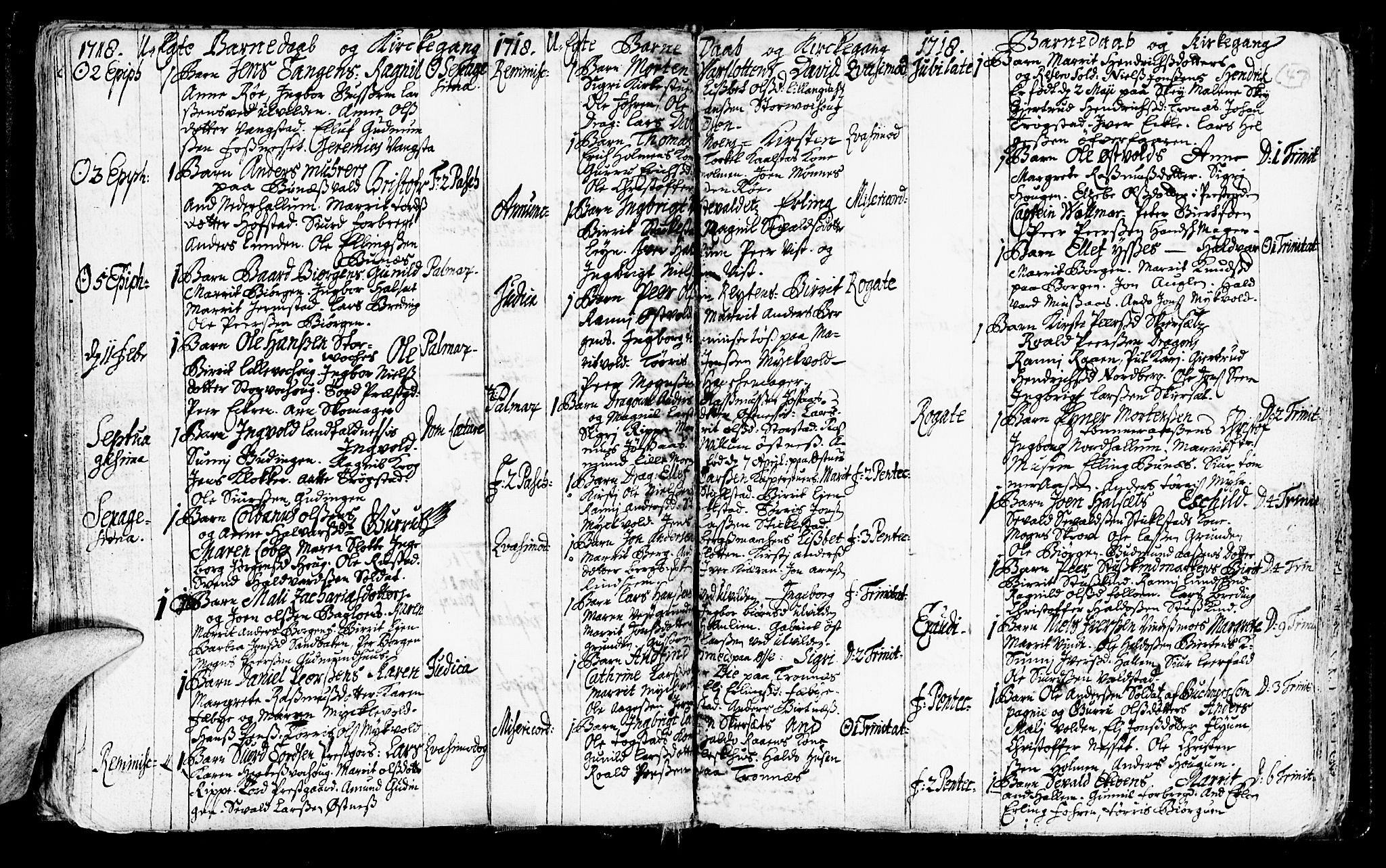 Ministerialprotokoller, klokkerbøker og fødselsregistre - Nord-Trøndelag, SAT/A-1458/723/L0230: Parish register (official) no. 723A01, 1705-1747, p. 47