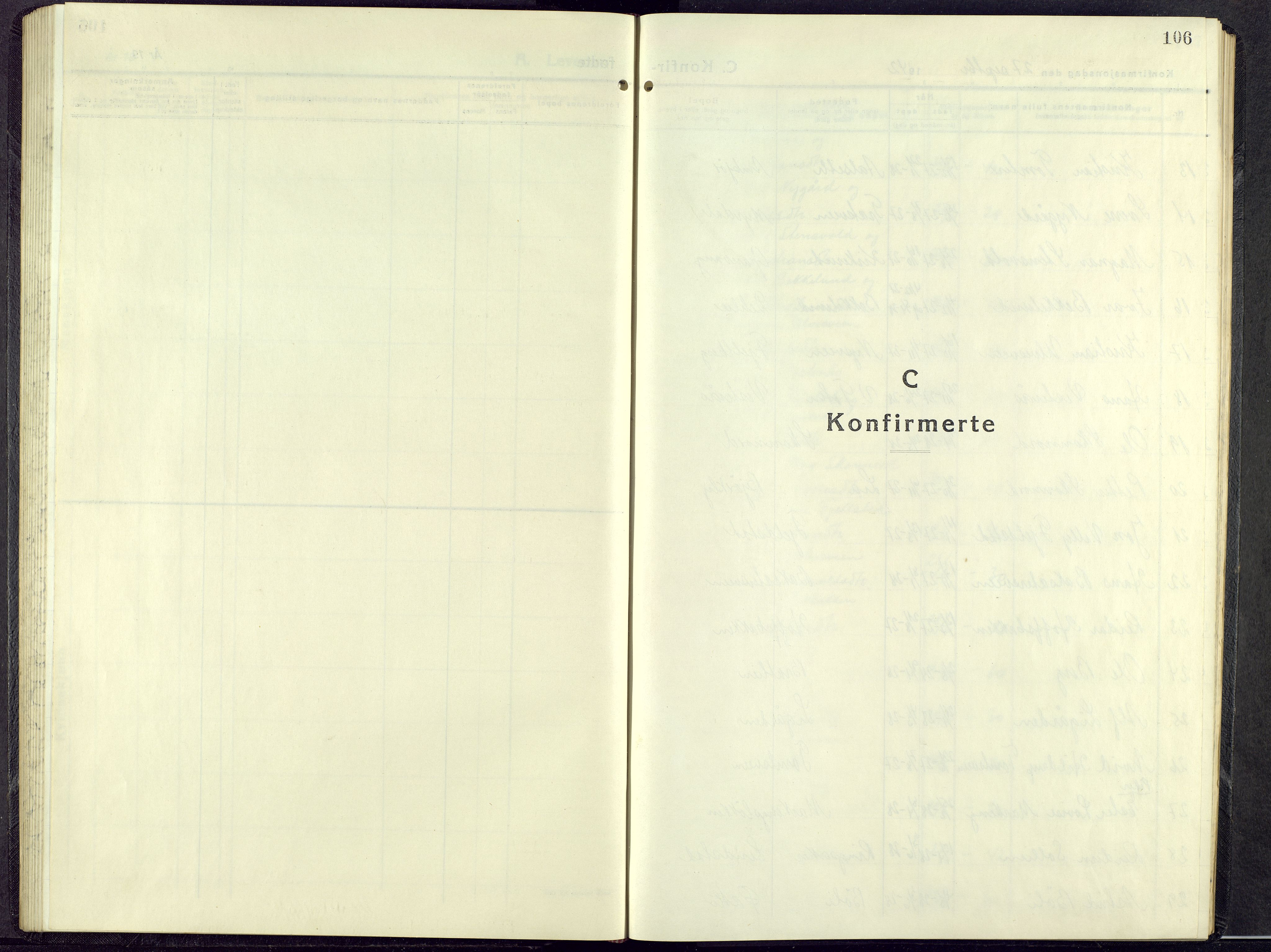 Biri prestekontor, AV/SAH-PREST-096/H/Ha/Hab/L0009: Parish register (copy) no. 9, 1942-1955, p. 106