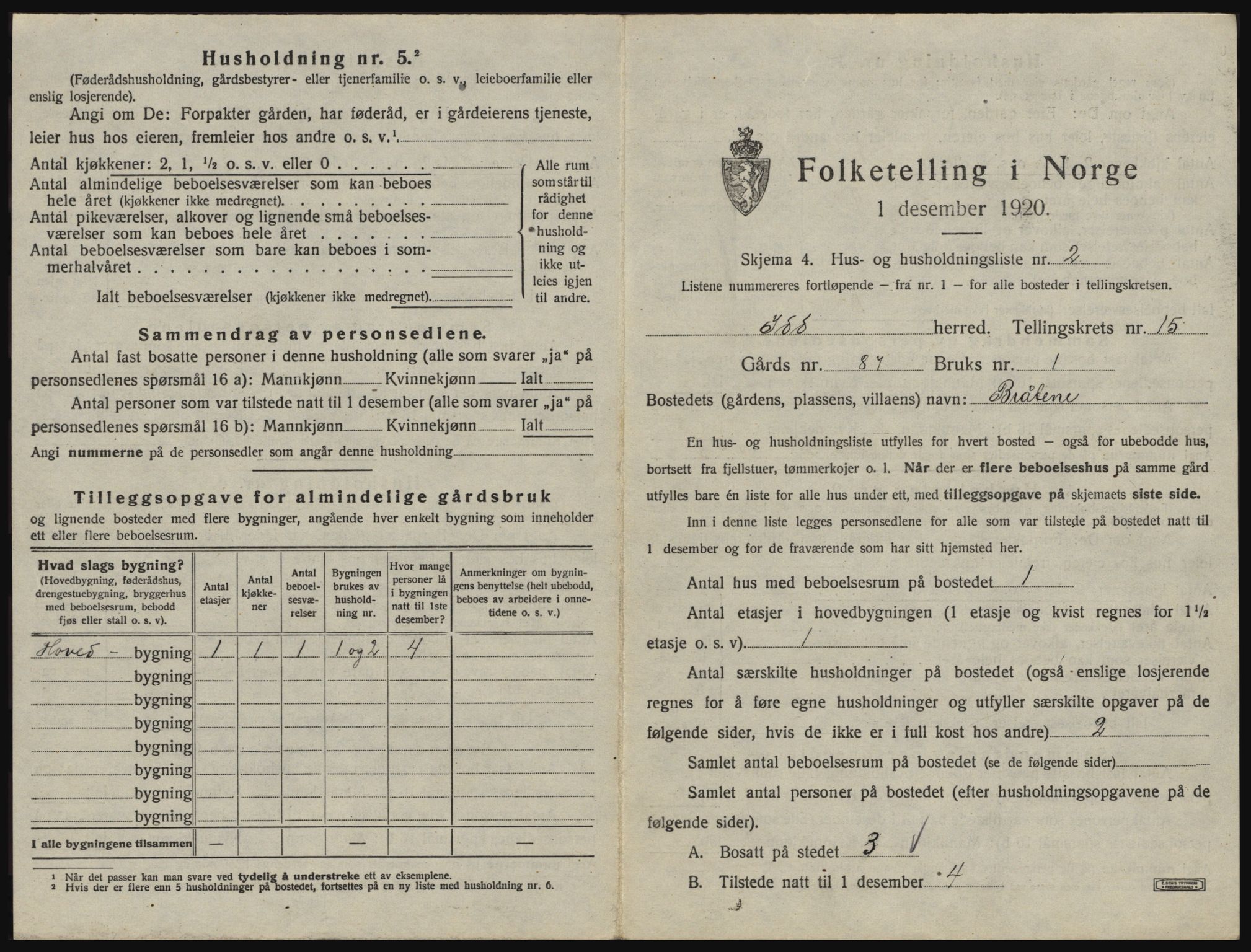 SAO, 1920 census for Idd, 1920, p. 1930