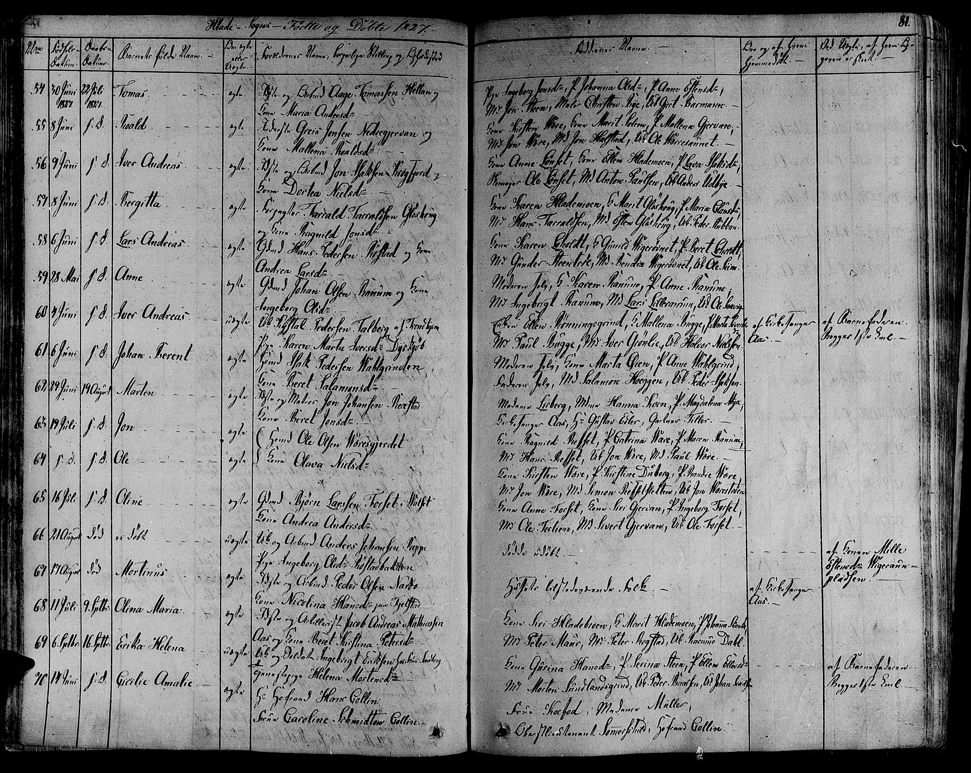 Ministerialprotokoller, klokkerbøker og fødselsregistre - Sør-Trøndelag, SAT/A-1456/606/L0286: Parish register (official) no. 606A04 /1, 1823-1840, p. 81