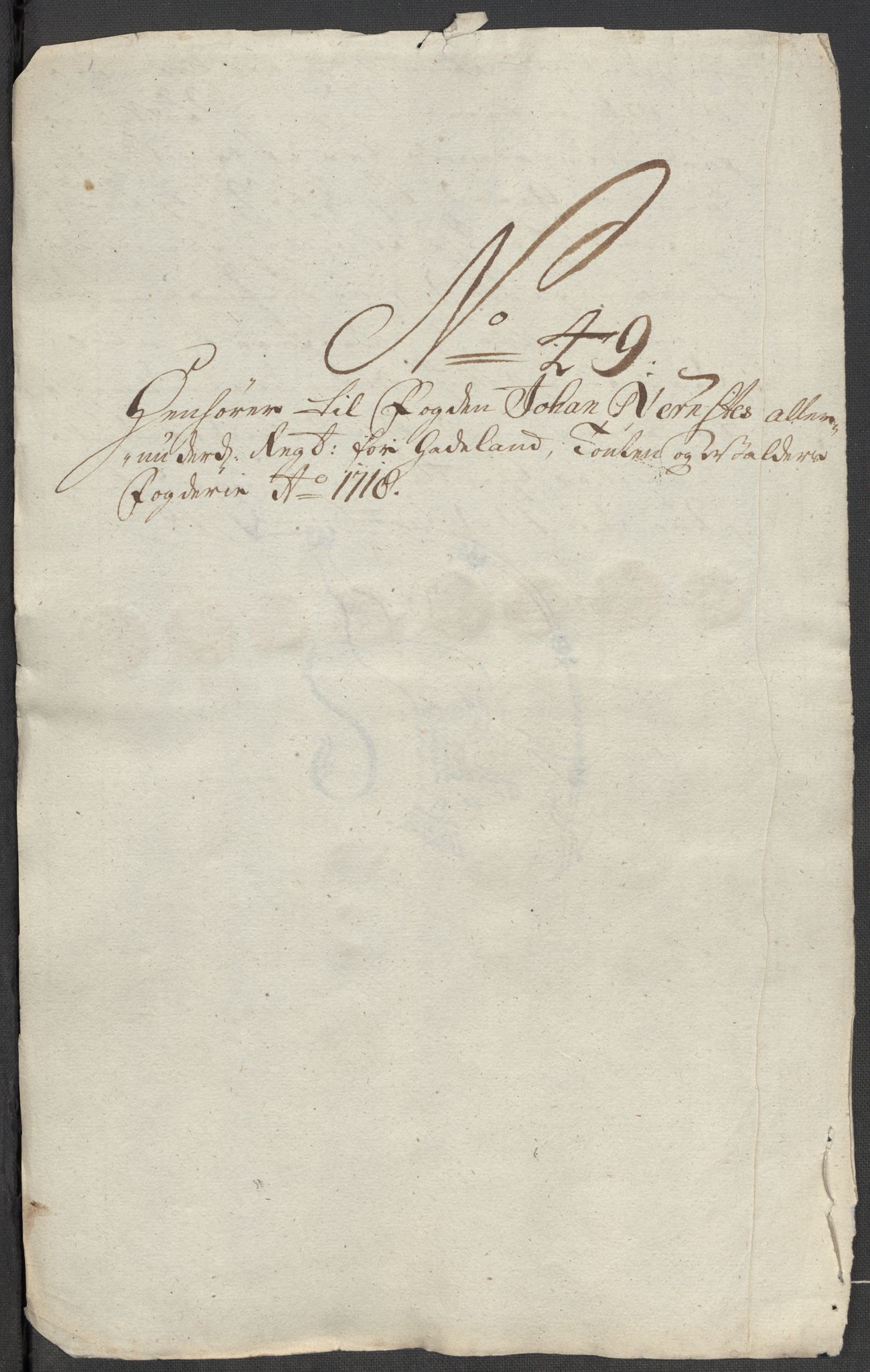 Rentekammeret inntil 1814, Reviderte regnskaper, Fogderegnskap, RA/EA-4092/R18/L1320: Fogderegnskap Hadeland, Toten og Valdres, 1718, p. 243