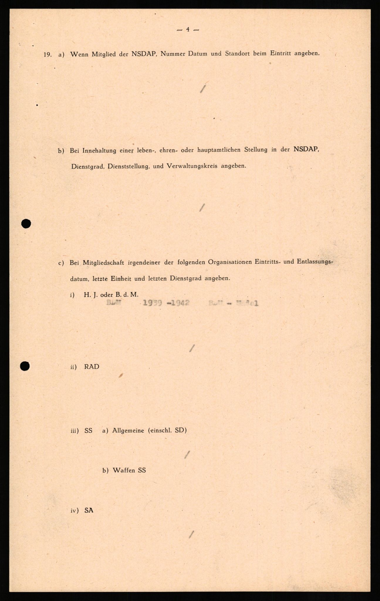 Forsvaret, Forsvarets overkommando II, AV/RA-RAFA-3915/D/Db/L0013: CI Questionaires. Tyske okkupasjonsstyrker i Norge. Tyskere., 1945-1946, p. 306