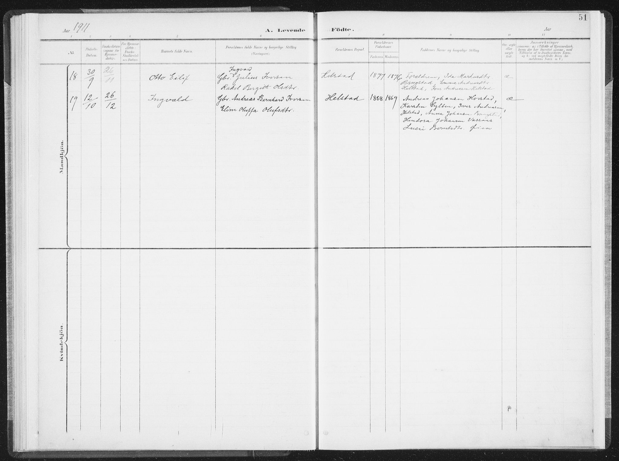 Ministerialprotokoller, klokkerbøker og fødselsregistre - Nordland, AV/SAT-A-1459/810/L0153: Parish register (official) no. 810A12, 1899-1914, p. 51