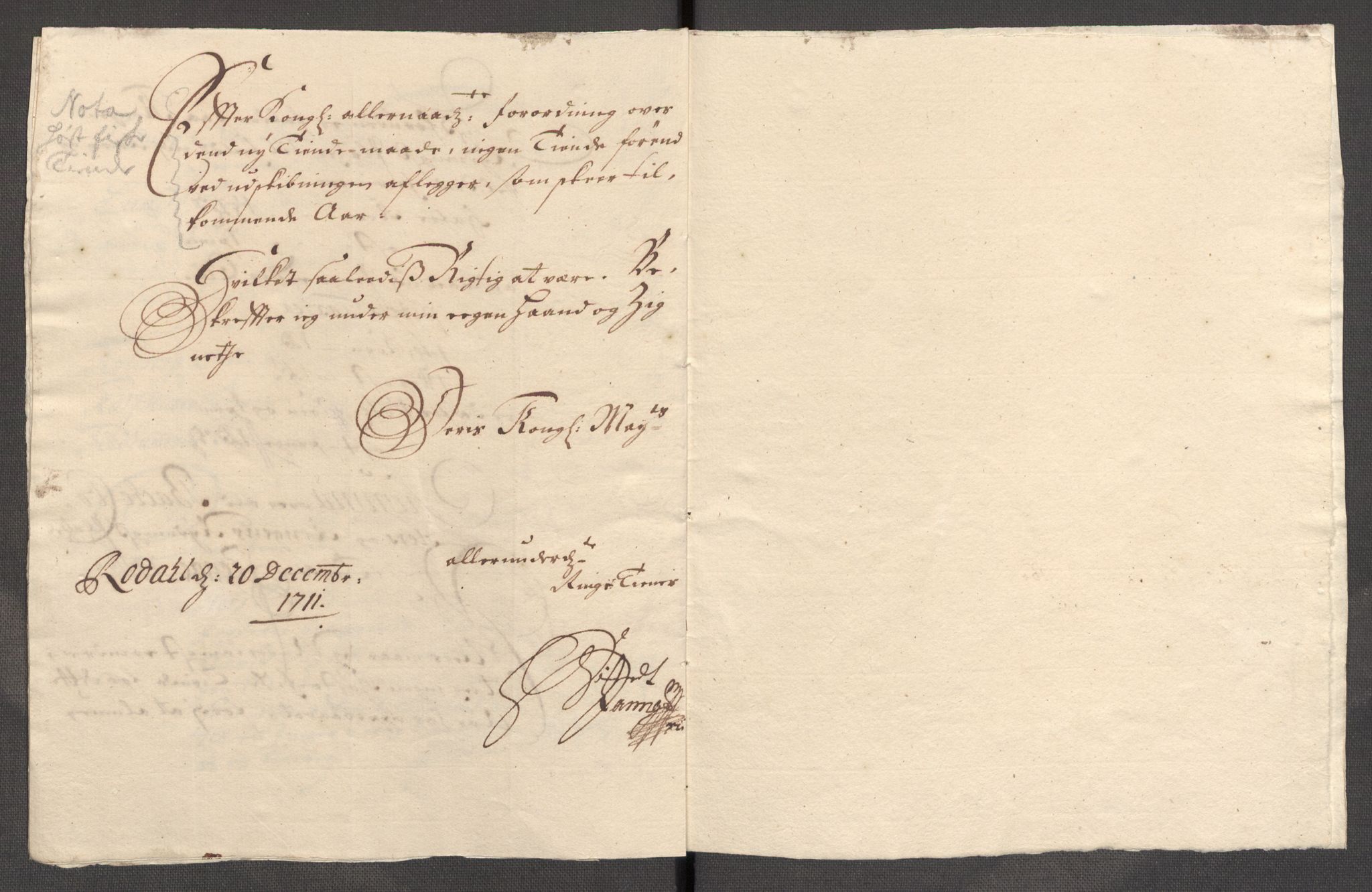 Rentekammeret inntil 1814, Reviderte regnskaper, Fogderegnskap, AV/RA-EA-4092/R65/L4511: Fogderegnskap Helgeland, 1710-1711, p. 249