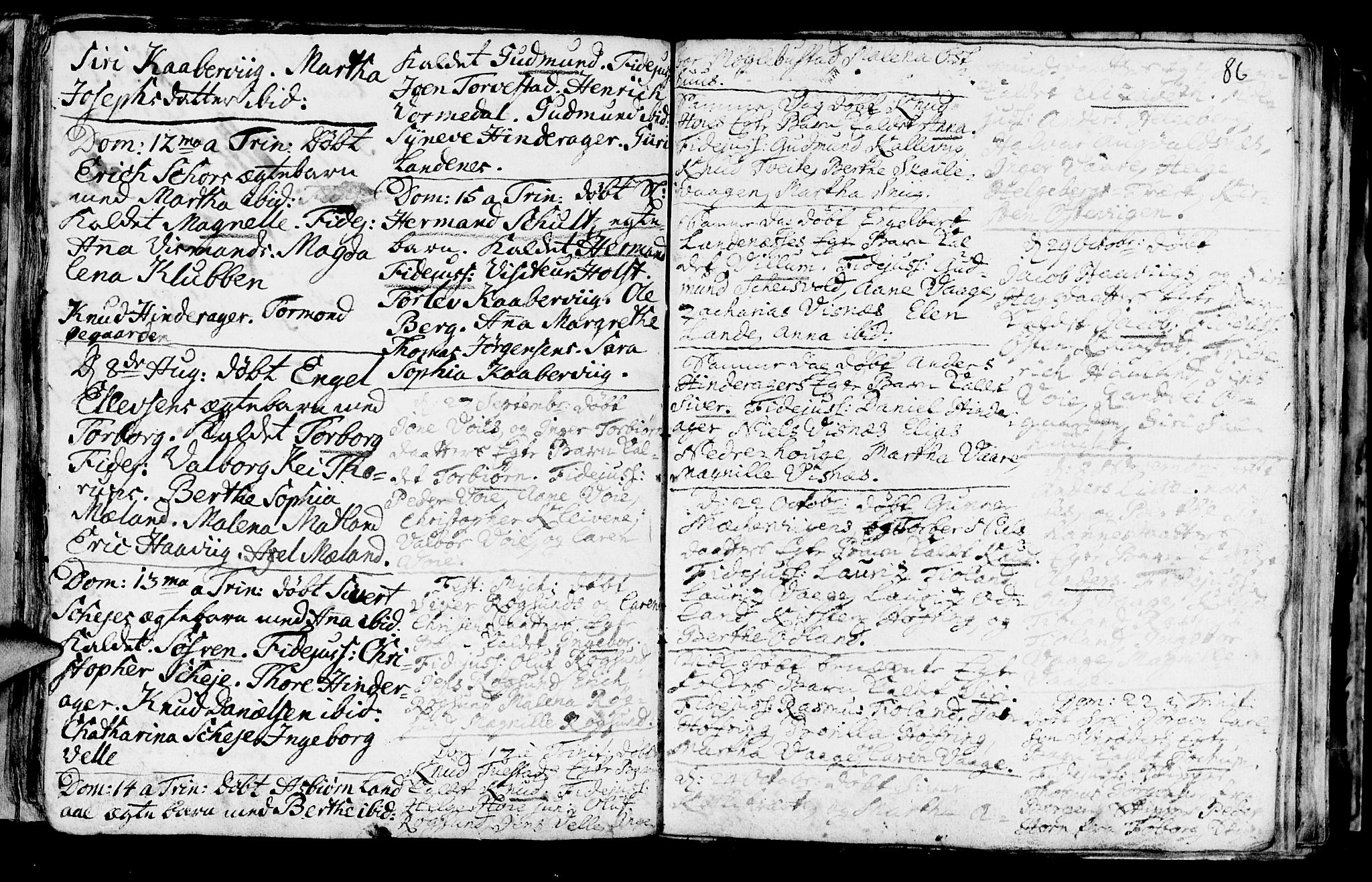 Avaldsnes sokneprestkontor, AV/SAST-A -101851/H/Ha/Haa/L0001: Parish register (official) no. A 1, 1711-1764, p. 86