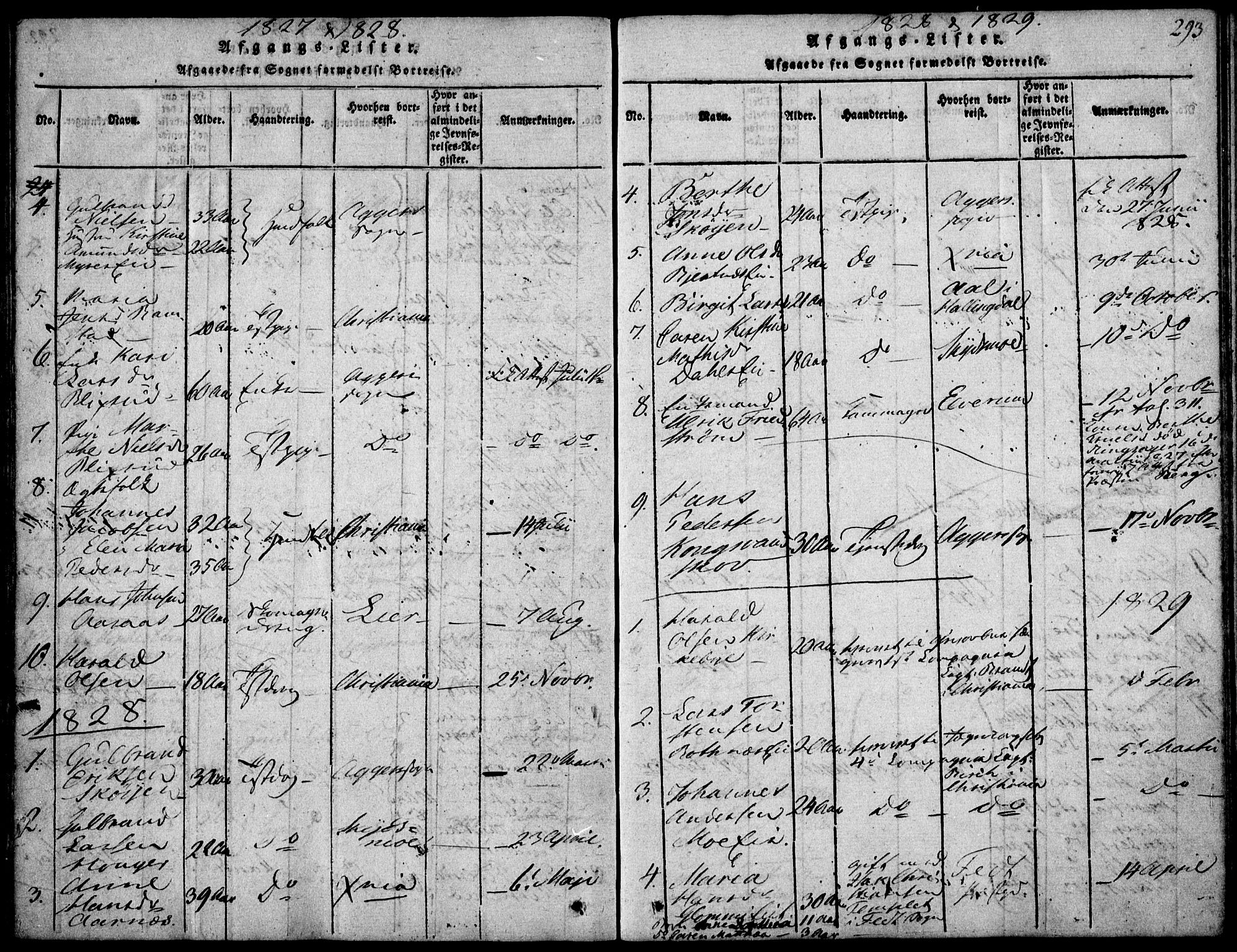 Nittedal prestekontor Kirkebøker, AV/SAO-A-10365a/F/Fa/L0003: Parish register (official) no. I 3, 1814-1836, p. 293