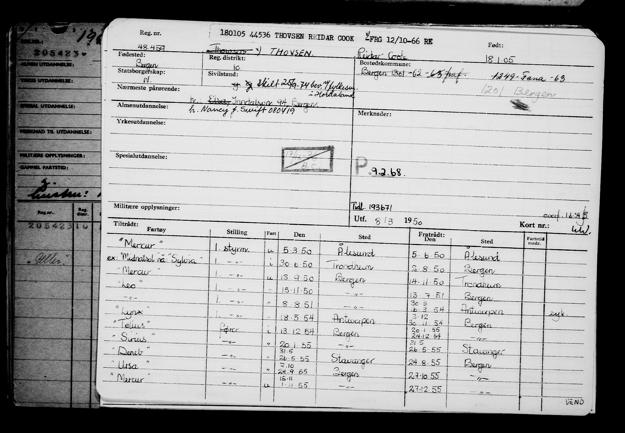 Direktoratet for sjømenn, AV/RA-S-3545/G/Gb/L0057: Hovedkort, 1905, p. 195