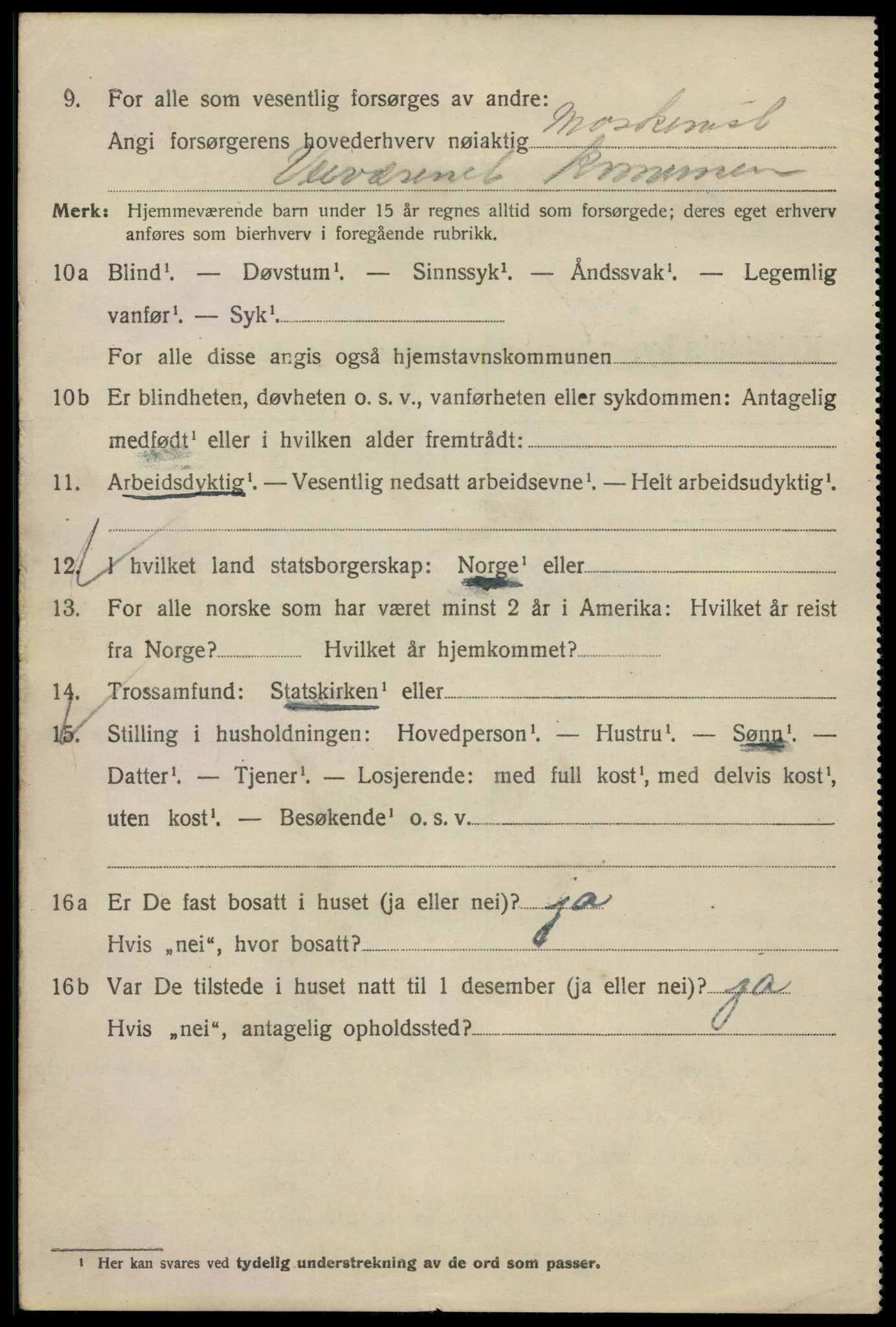 SAO, 1920 census for Kristiania, 1920, p. 190124