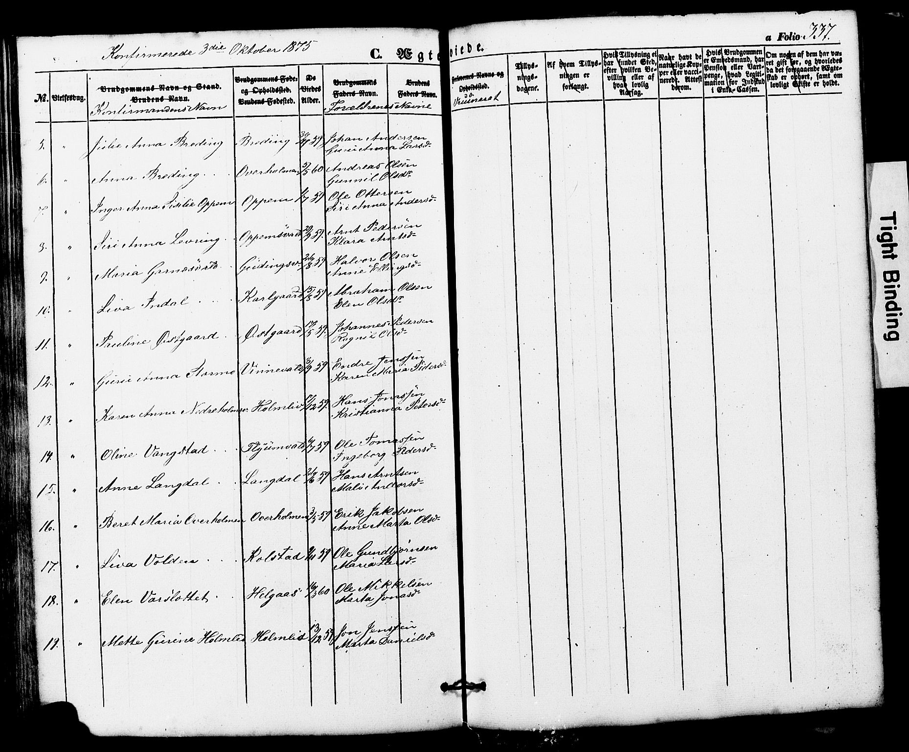 Ministerialprotokoller, klokkerbøker og fødselsregistre - Nord-Trøndelag, AV/SAT-A-1458/724/L0268: Parish register (copy) no. 724C04, 1846-1878, p. 337