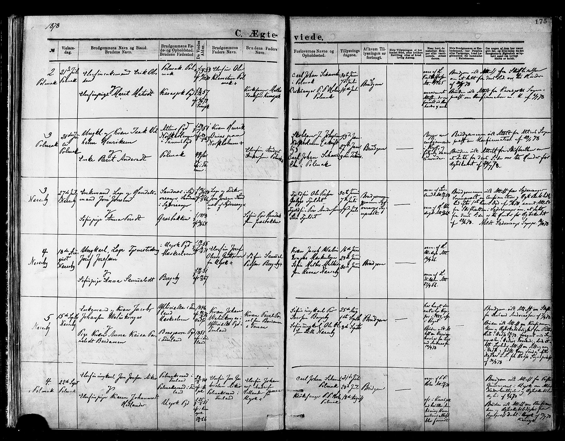 Nesseby sokneprestkontor, SATØ/S-1330/H/Ha/L0004kirke: Parish register (official) no. 4, 1877-1884, p. 175