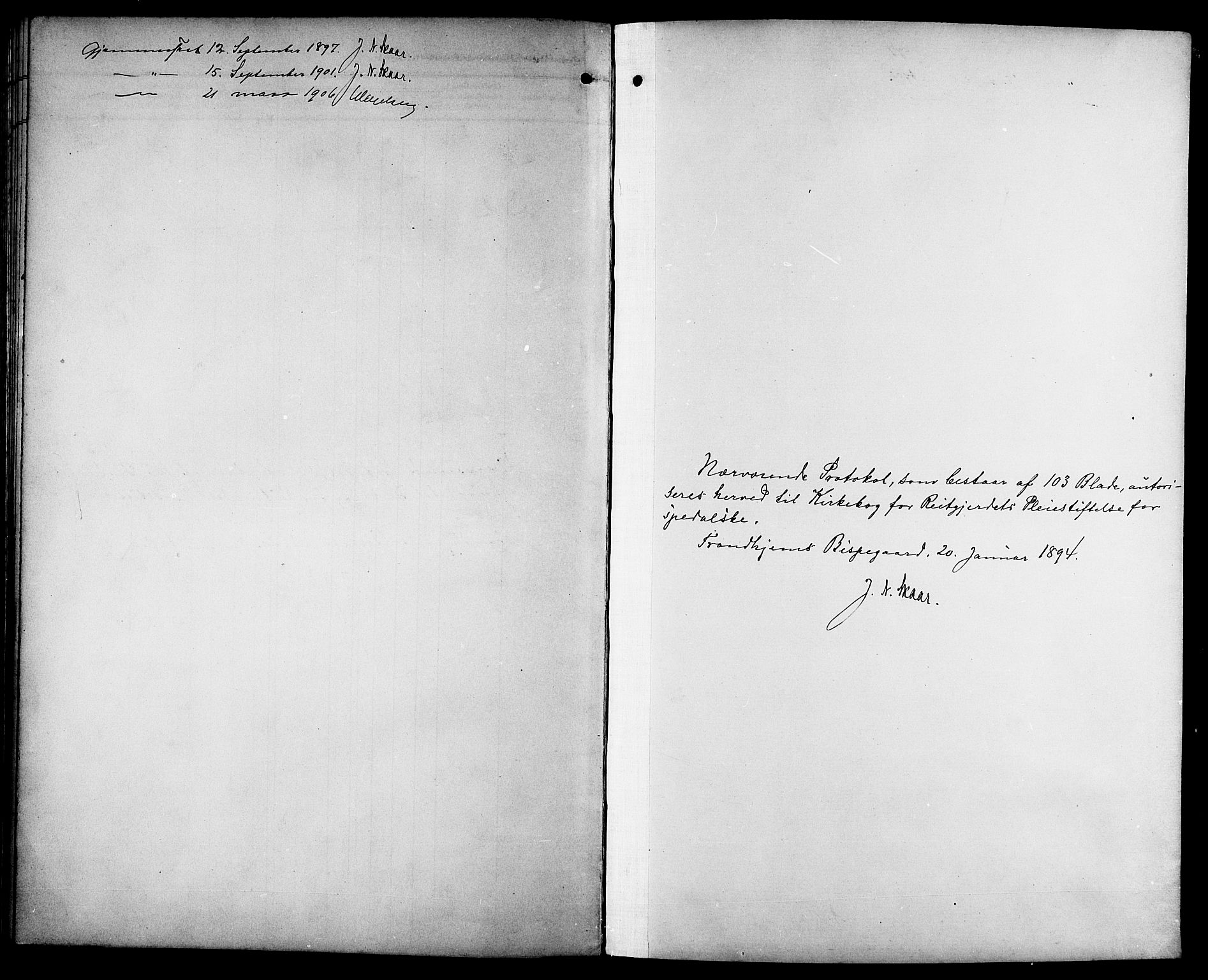 Ministerialprotokoller, klokkerbøker og fødselsregistre - Sør-Trøndelag, AV/SAT-A-1456/629/L0486: Parish register (official) no. 629A02, 1894-1919