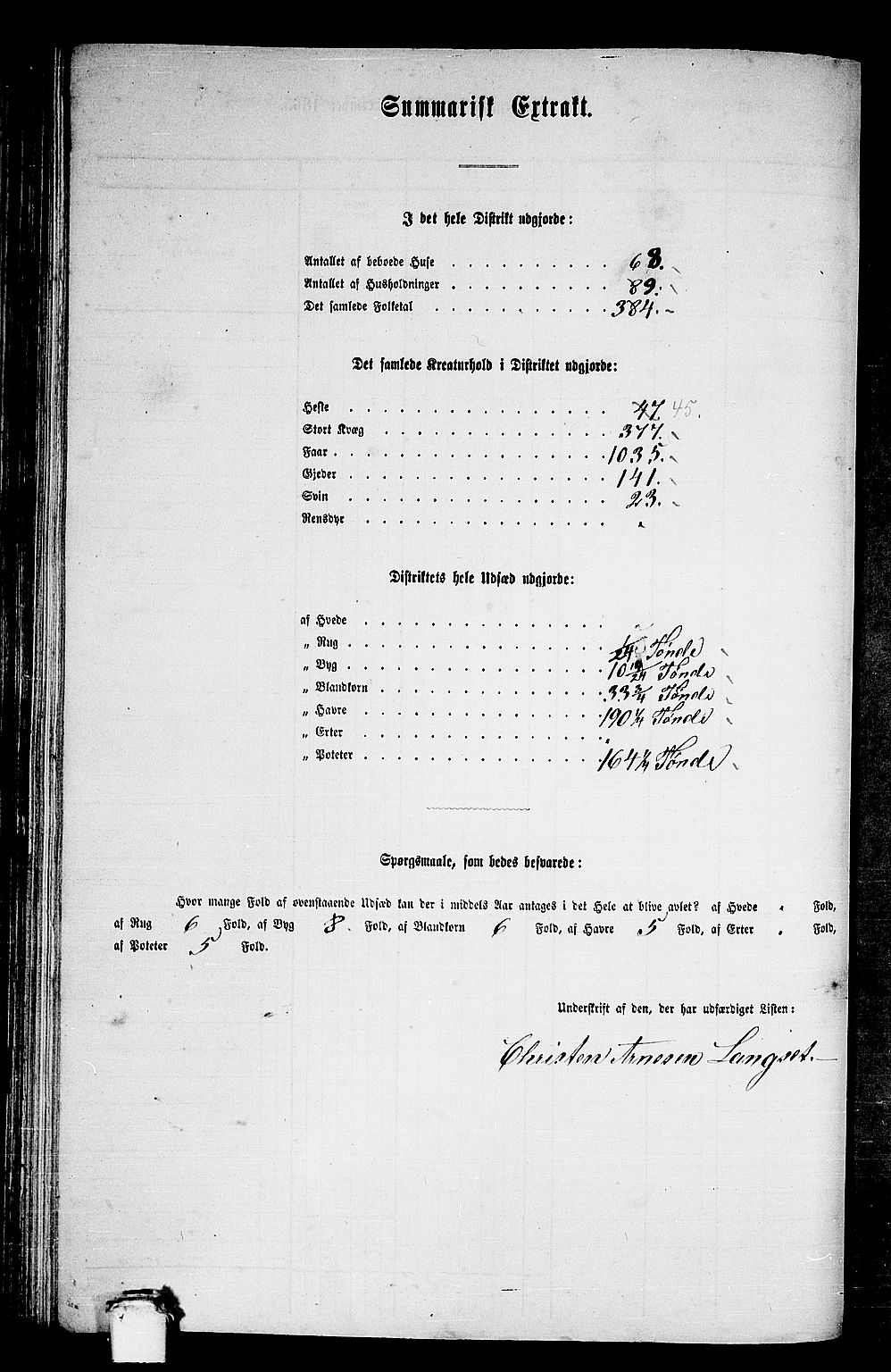 RA, 1865 census for Skodje, 1865, p. 97