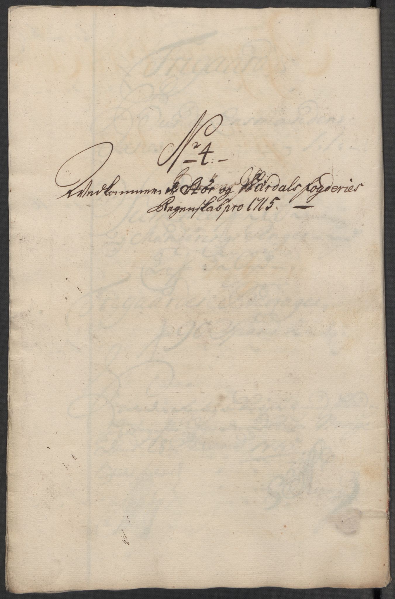 Rentekammeret inntil 1814, Reviderte regnskaper, Fogderegnskap, AV/RA-EA-4092/R62/L4205: Fogderegnskap Stjørdal og Verdal, 1715, p. 111