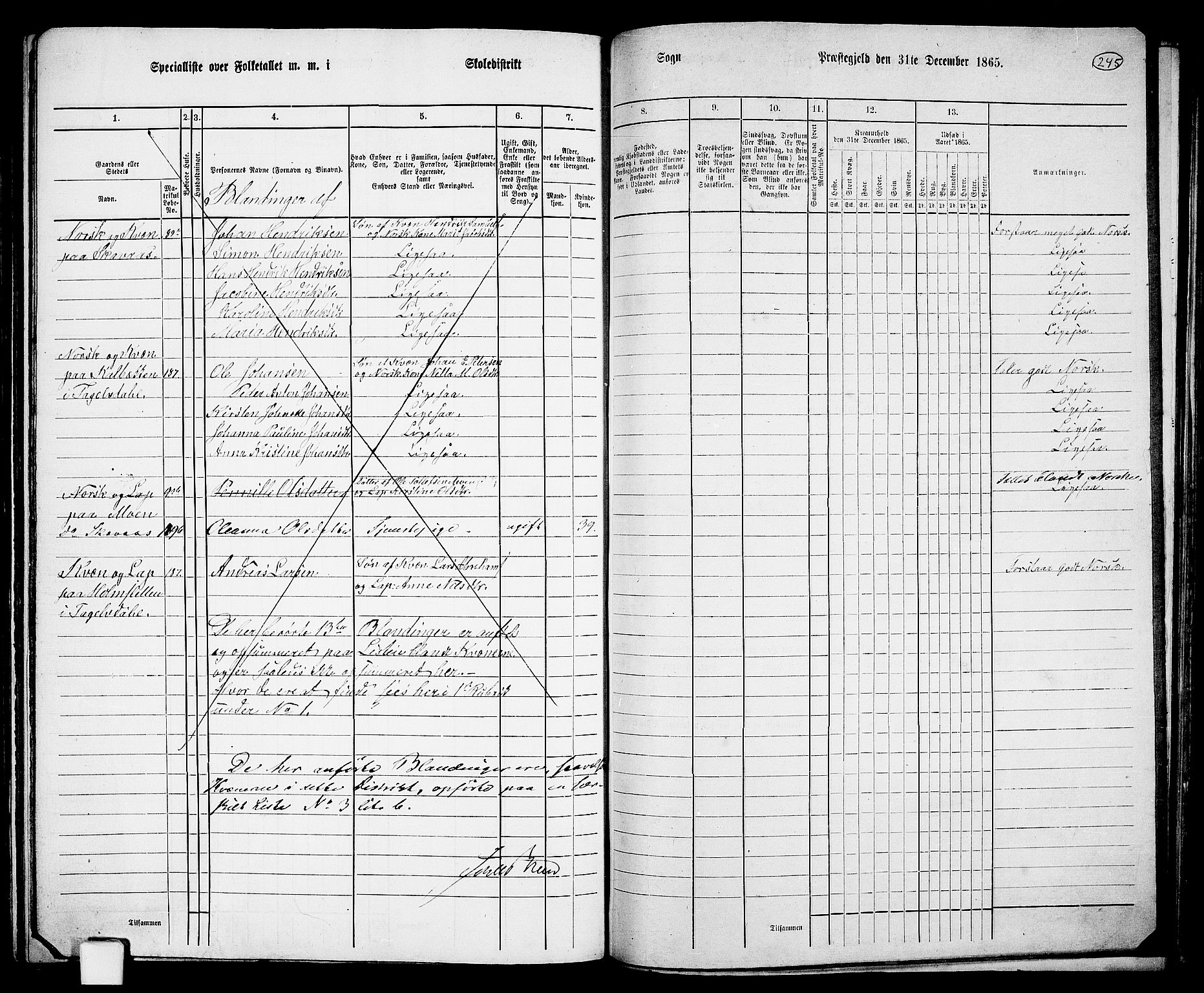 RA, 1865 census for Målselv, 1865, p. 73